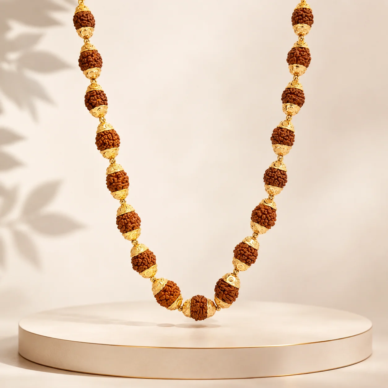 Gauri Rudraksha 22K Gold Necklace – Gifting Edition – view 2