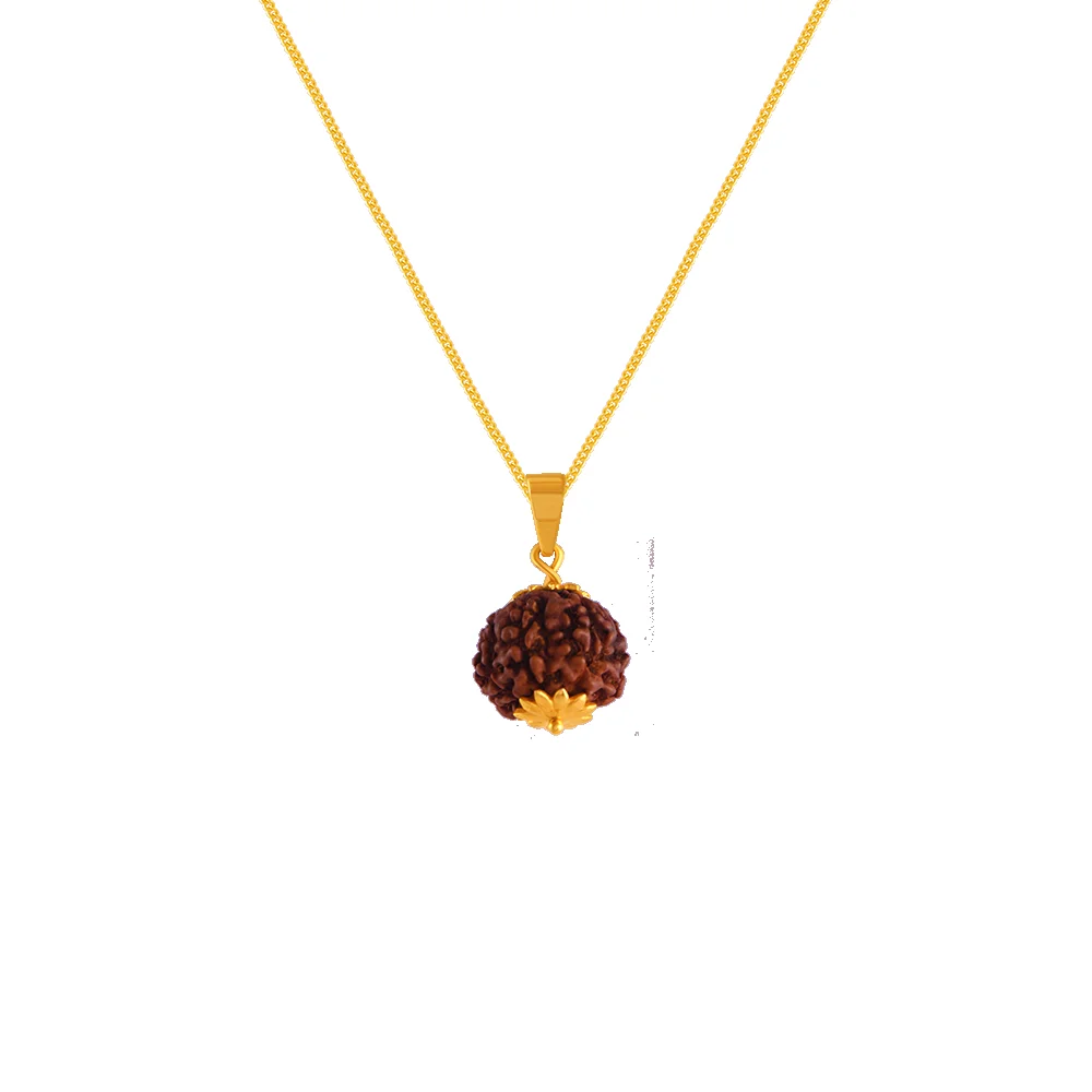Featherlight Rudraksha 22K Gold Pendant – view 4