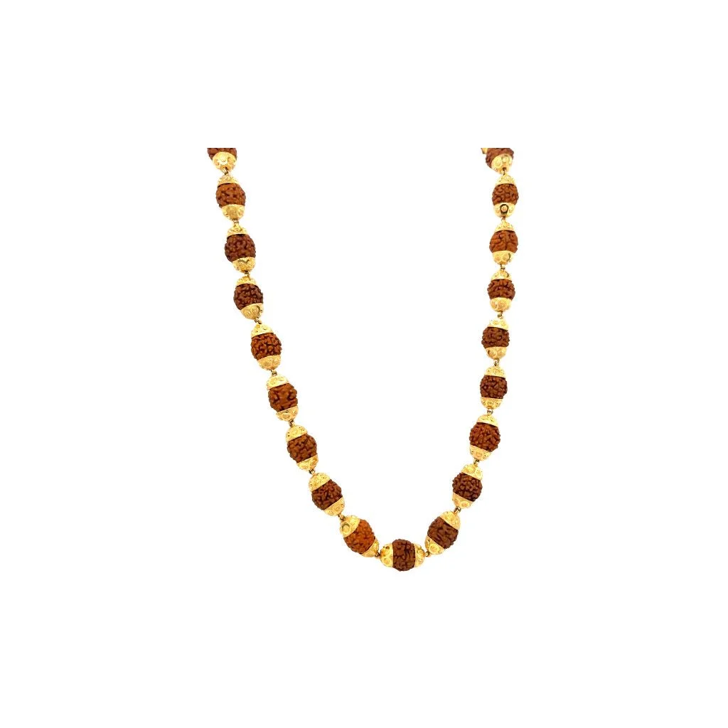 Gauri Rudraksha 22K Gold Necklace – Gifting Edition – view 4