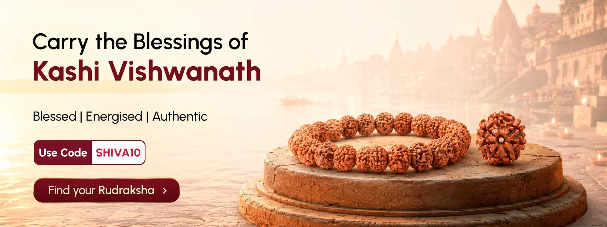 Kashi Vishwanath blessed Rudraksha collection