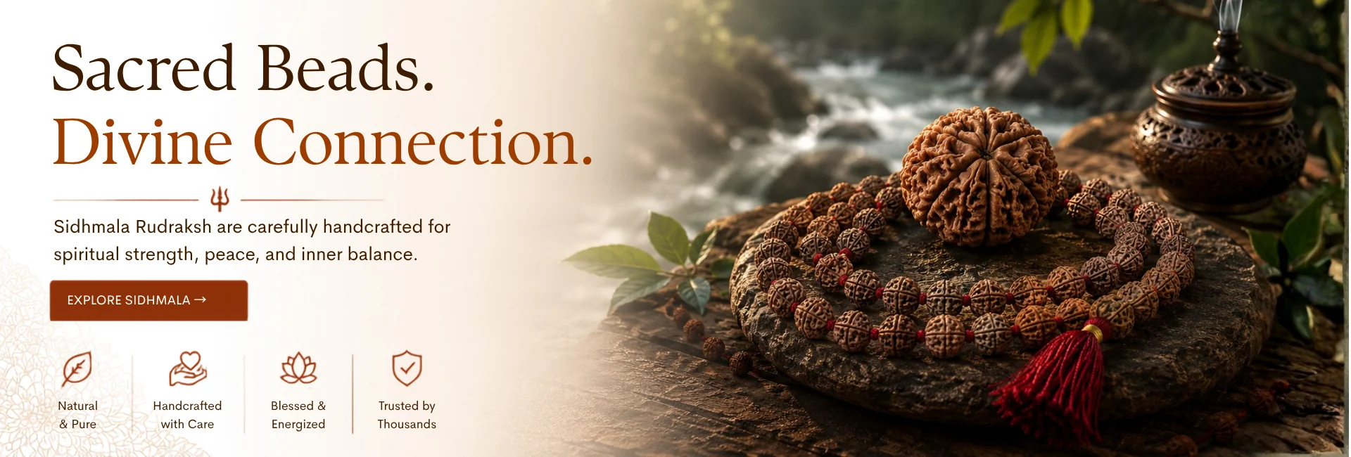 Sacred Siddha Mala Rudraksha collection