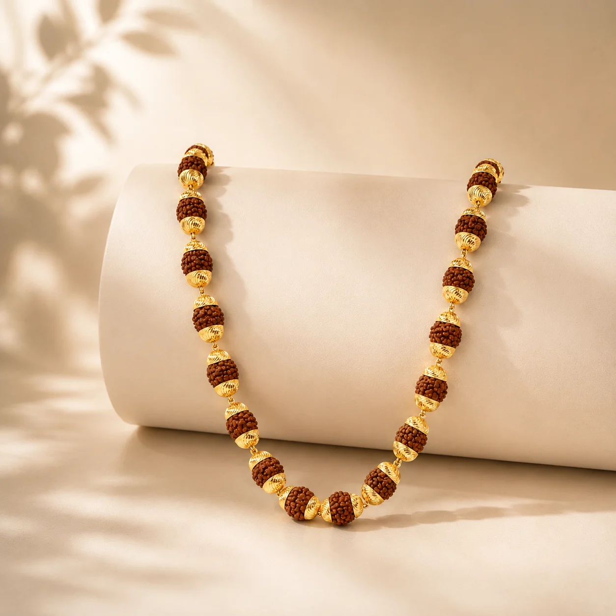 Utsav Rudraksha Gold Mala – Festive Gift – view 2