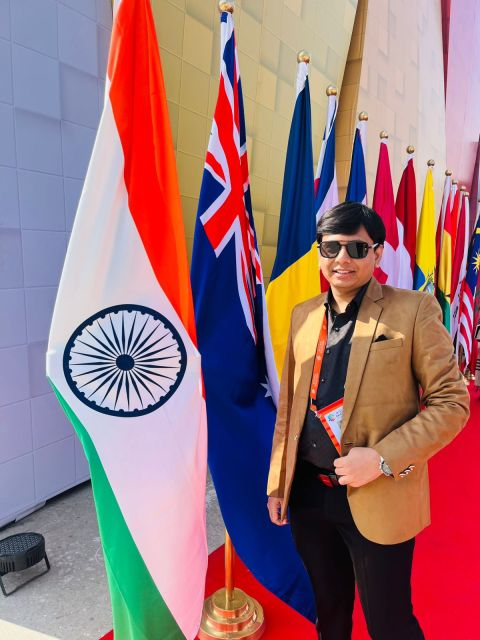 Ishan Mishra at an international business summit