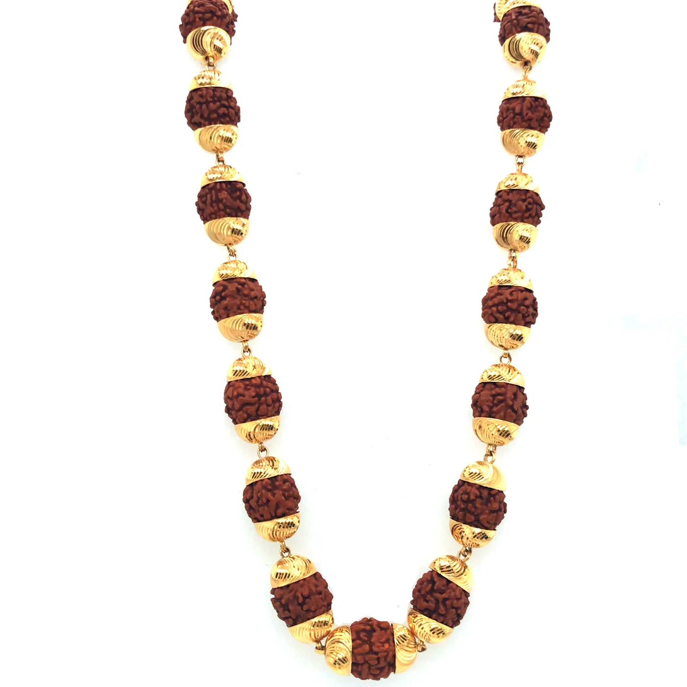 Utsav Rudraksha Gold Mala – Festive Gift – view 3