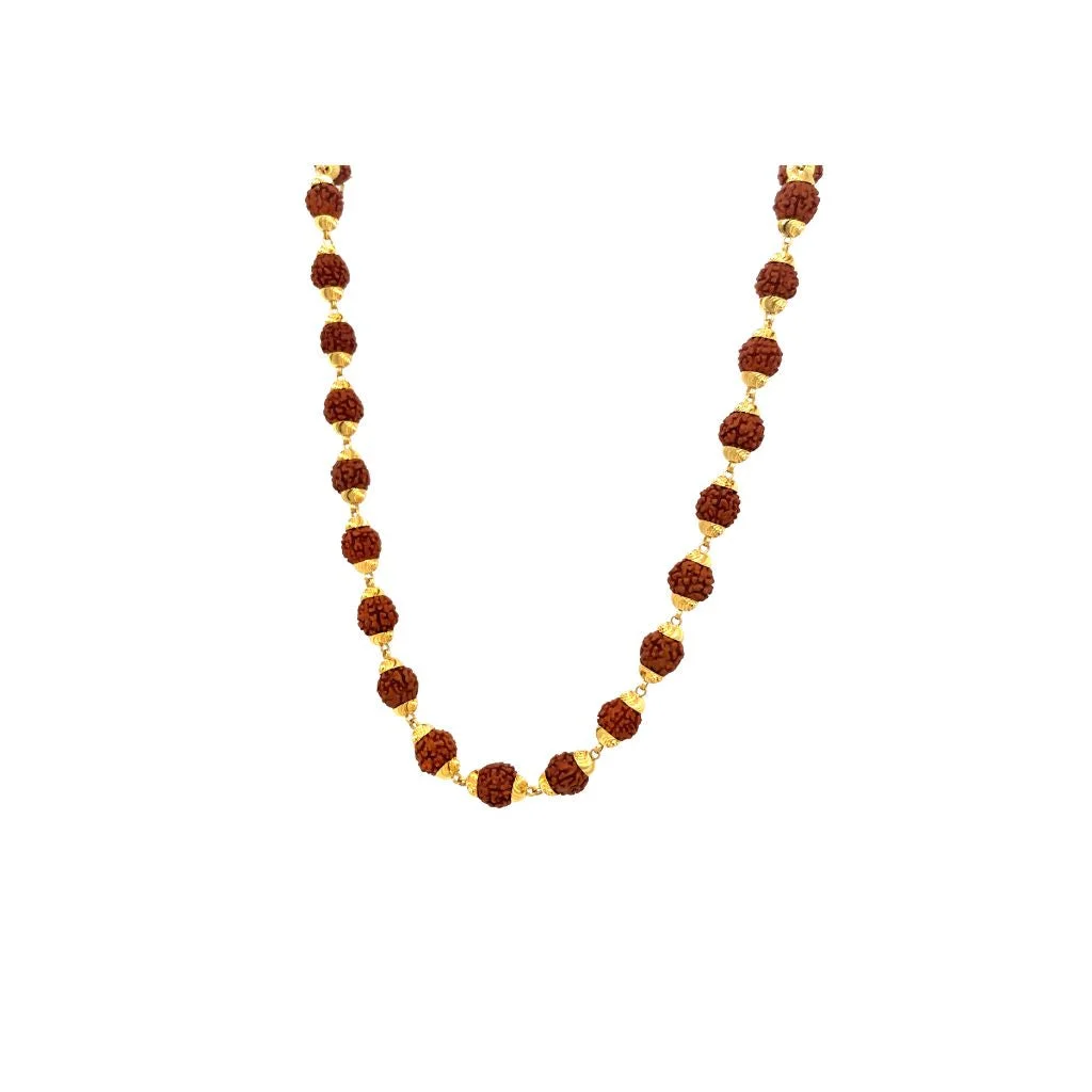 Shiva Sutra 22K Gold Rudraksha Chain – view 3