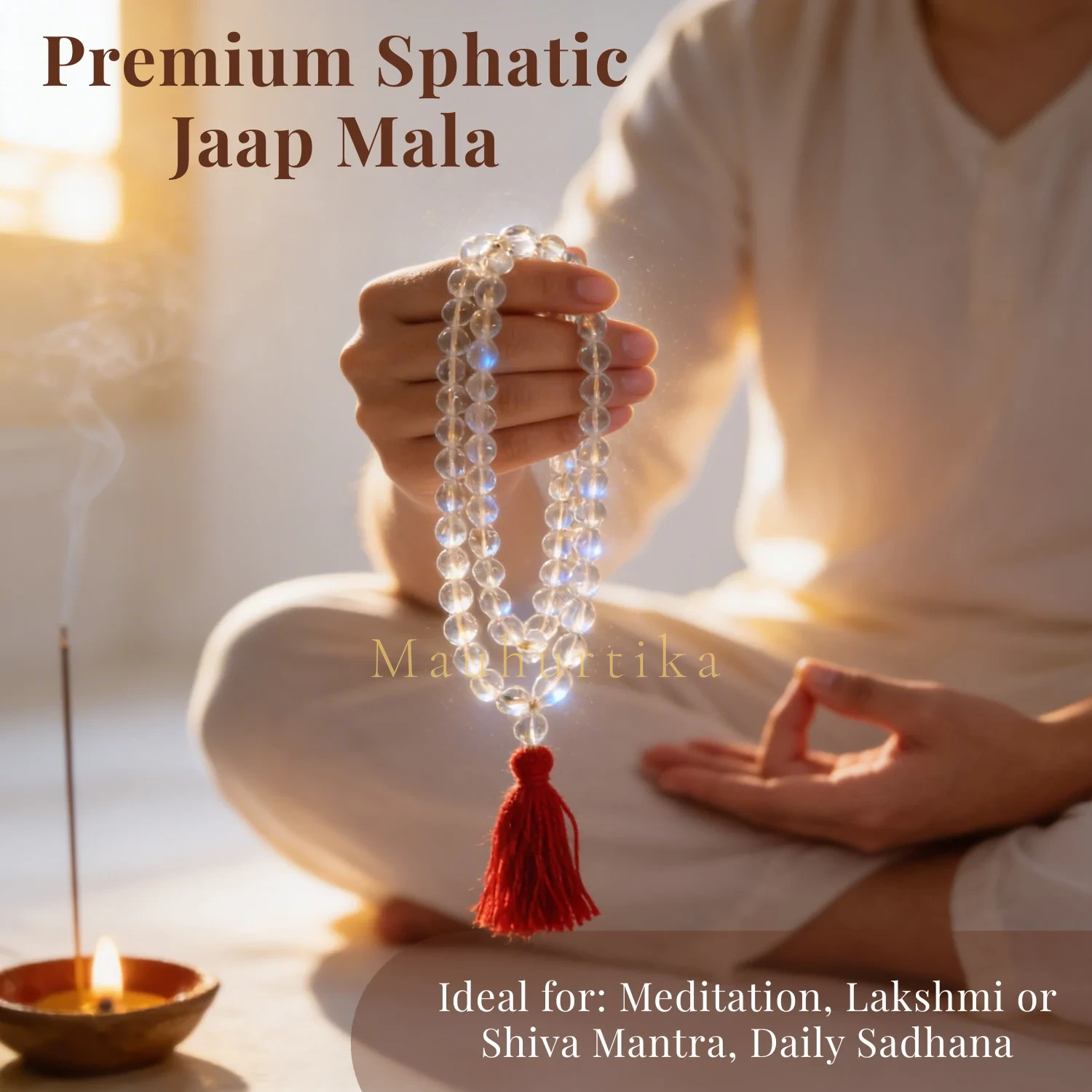 Premium Sphatic Mala 8mm — Nepal photo 2