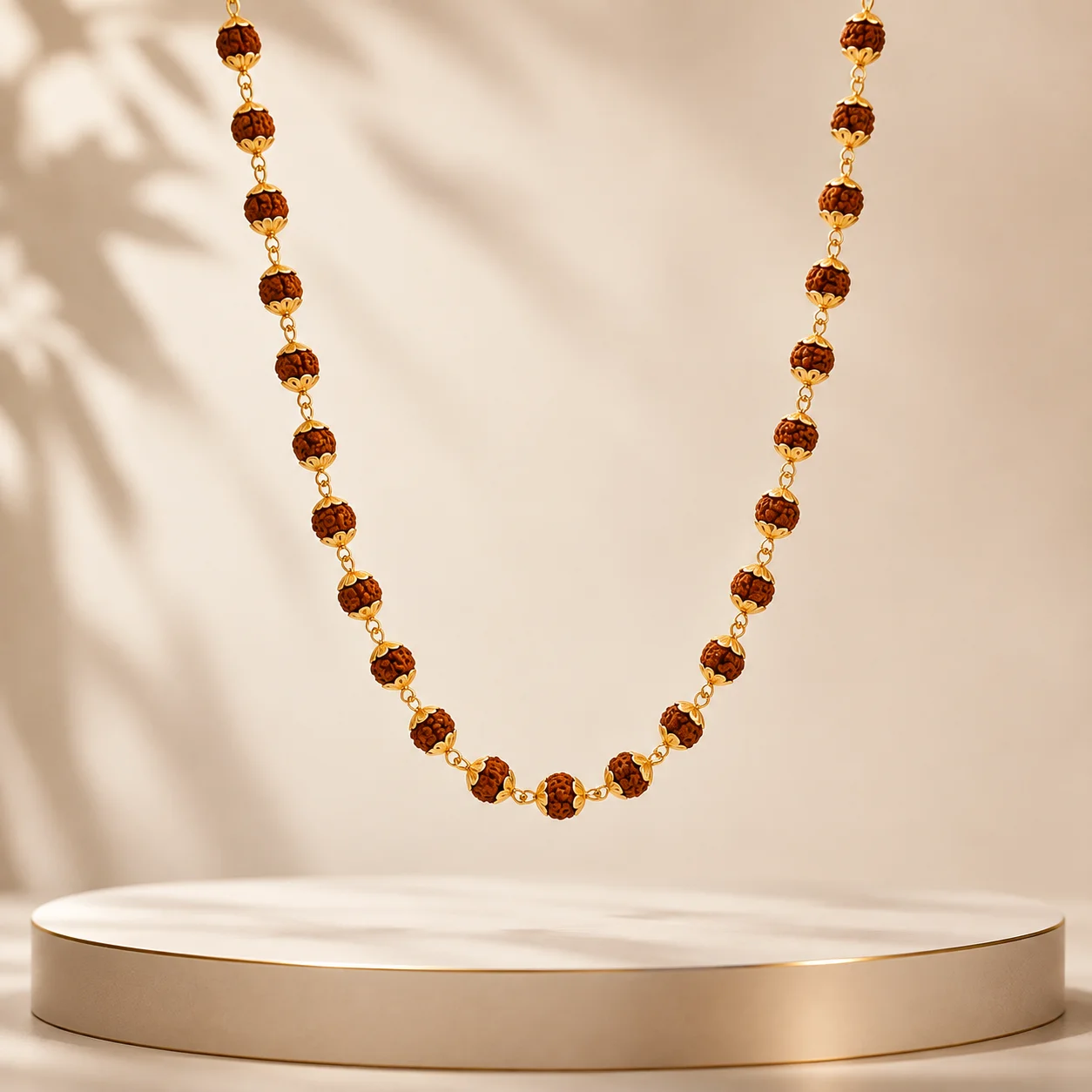 Puja Sankalp 22K Gold Rudraksha Mala – view 2