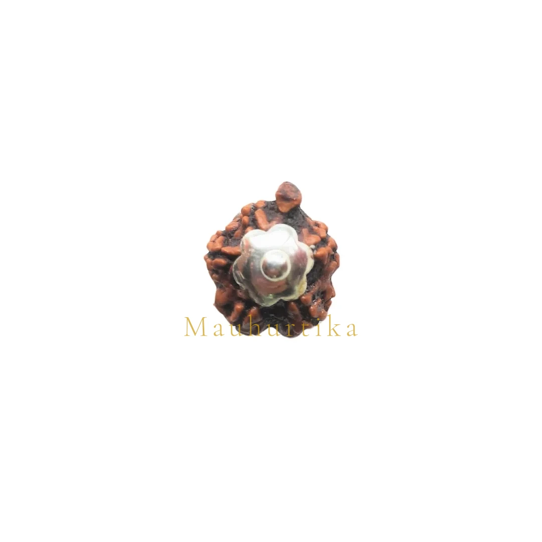 Ganesh Mukhi Rudraksha Silver Capping Pendant ( Nepali ) — Nepal photo 4