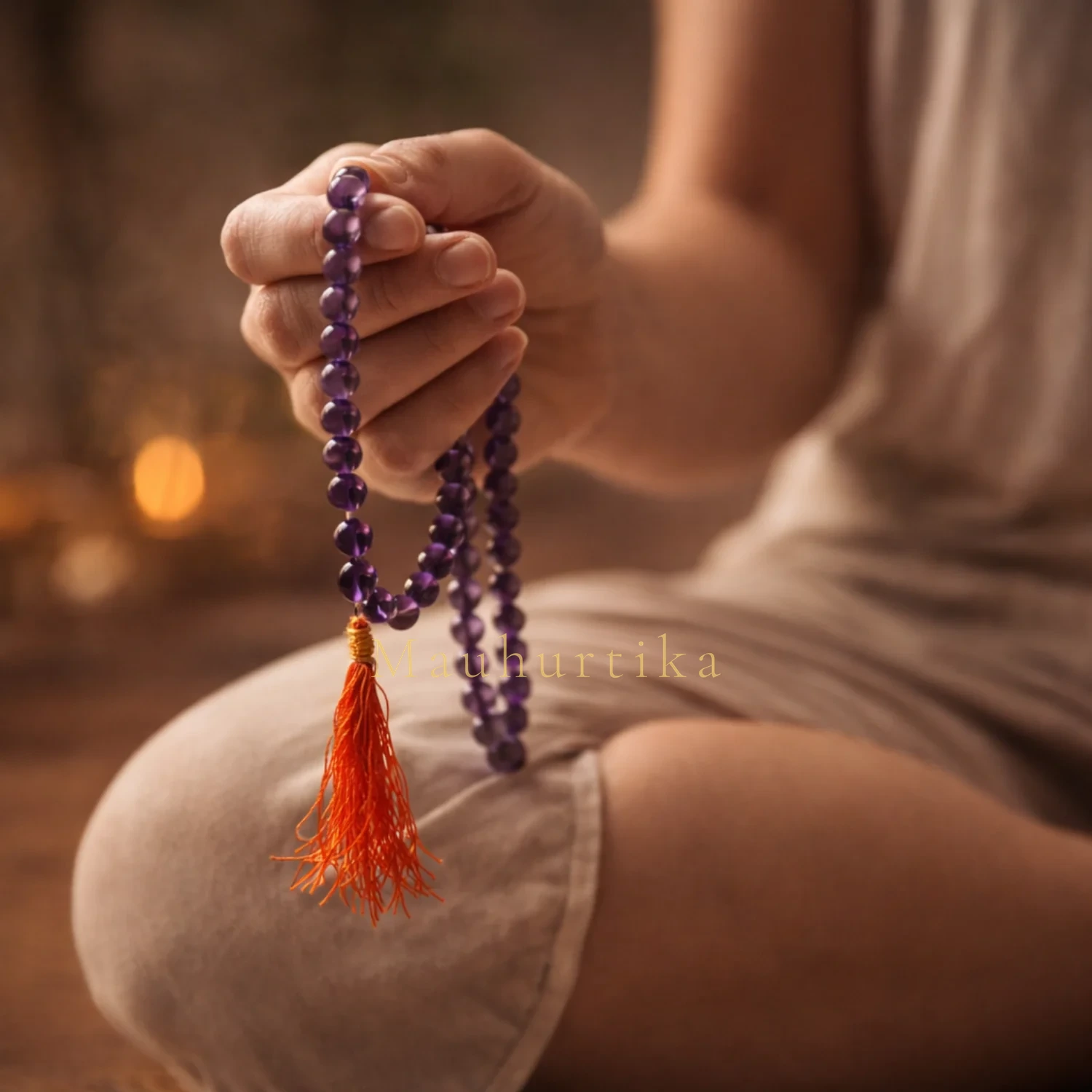 Amethyst Mala 108 Beads — Nepal photo 2