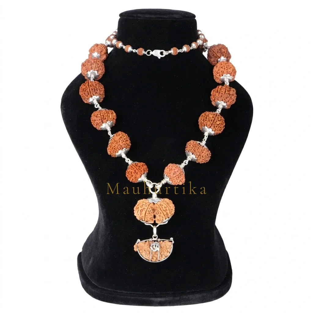 Siddha Mala with 1 Mukhi Half Moon Rudraksha — Collector Rudraksha, Nepal — Nepal photo 4