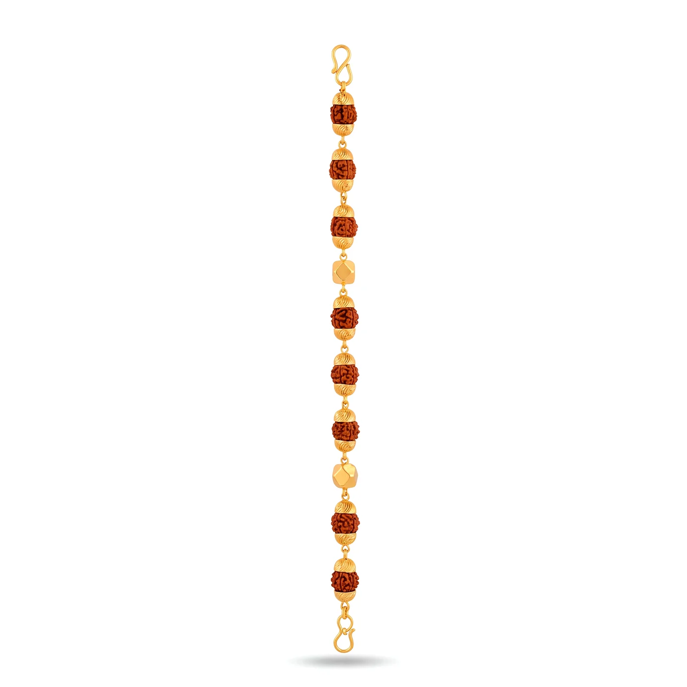 Shiv Shakti Rudraksha Gold Bracelet