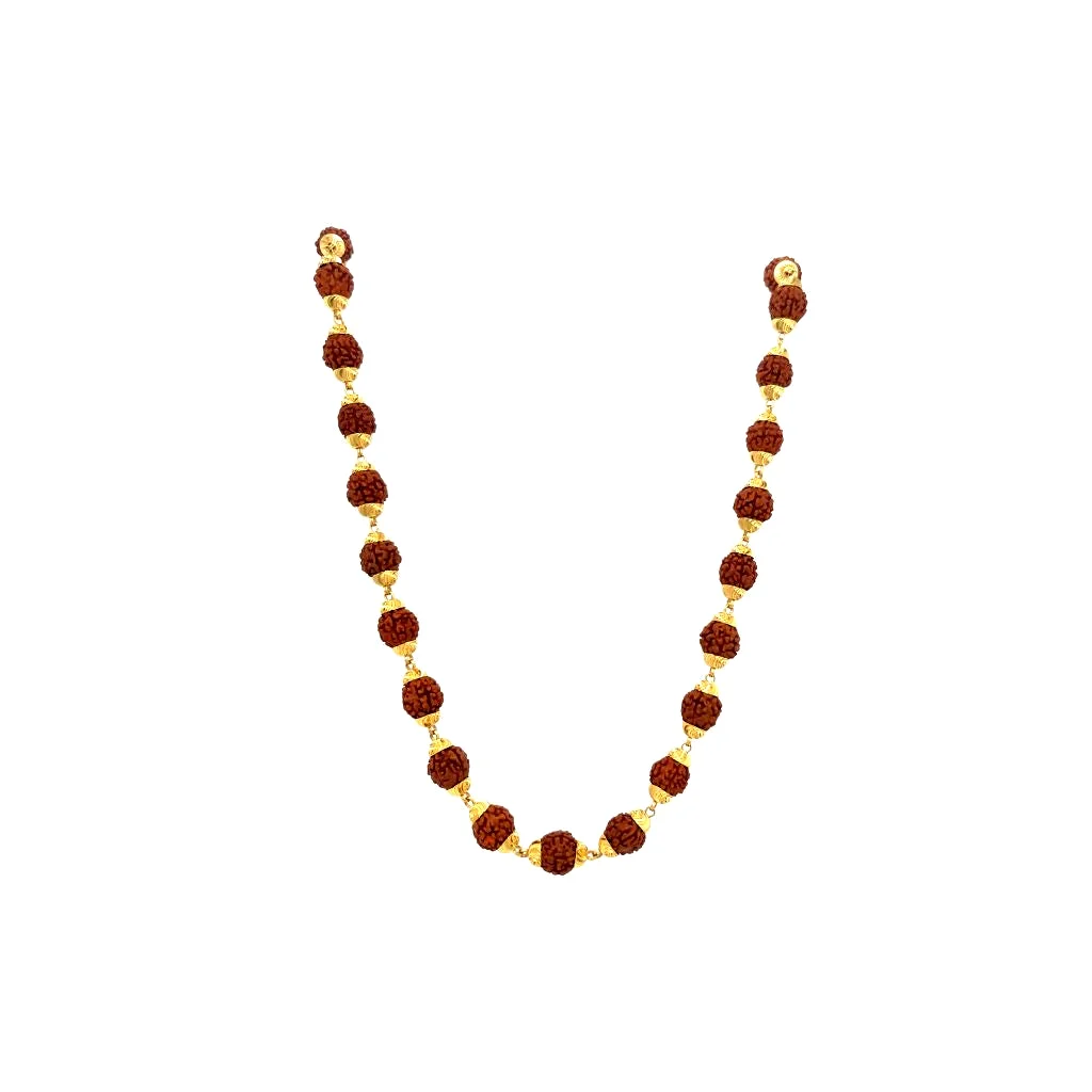 Shiva Sutra 22K Gold Rudraksha Chain