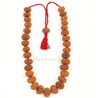 8 Mukhi Rudraksha Mala 108+1 Beads (Nepali)
