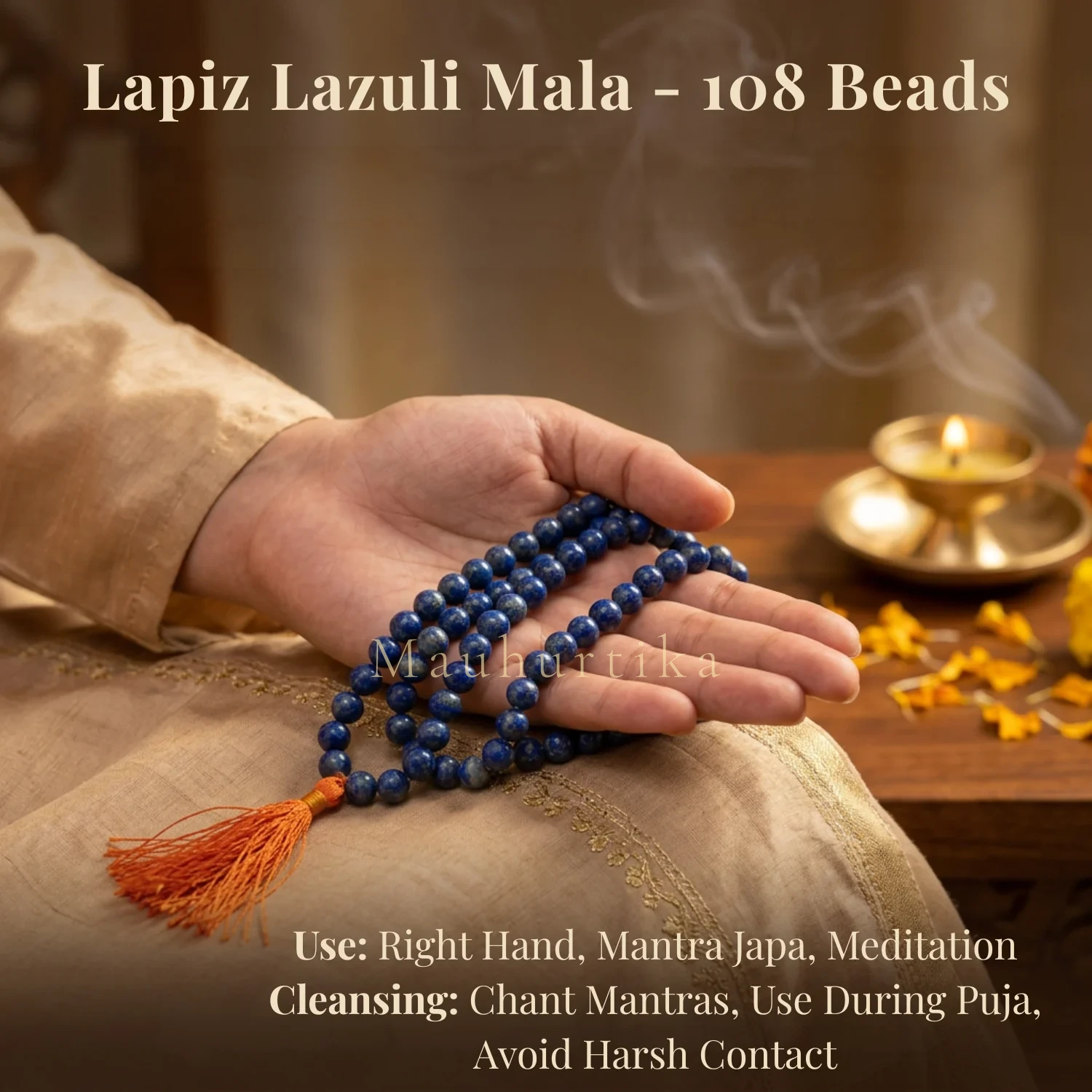 Lapis Lazuli Mala 108 Beads