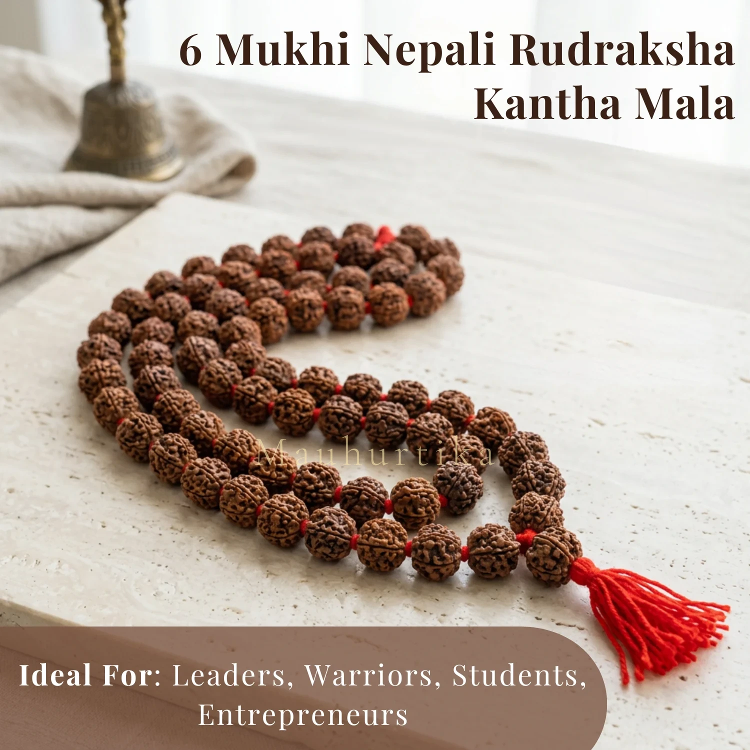 6 Mukhi Nepali Rudraksha Kantha Mala