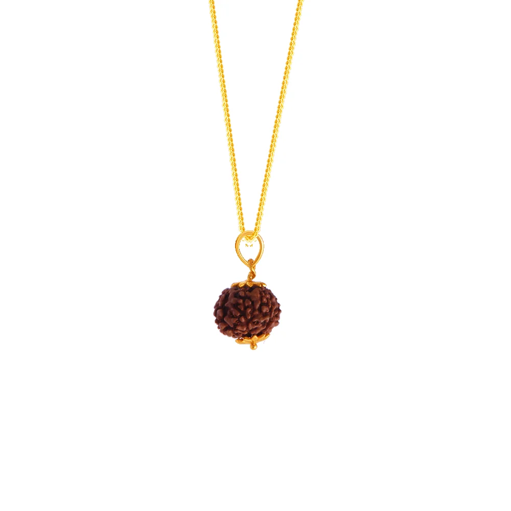Featherlight Rudraksha 22K Gold Pendant – view 3