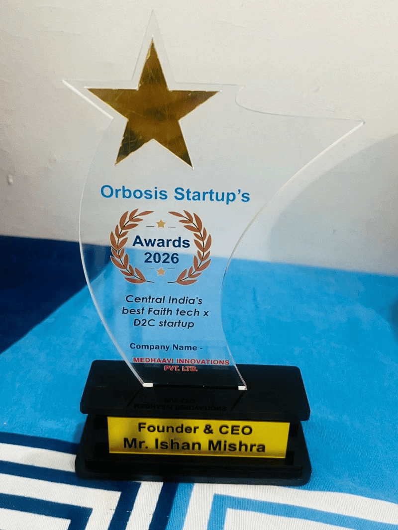 Orbosis Startup's Awards 2026 trophy