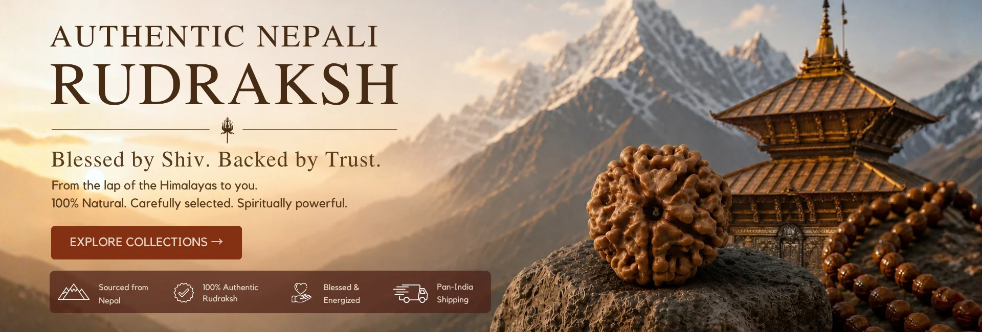 Authentic Nepali Rudraksha collection