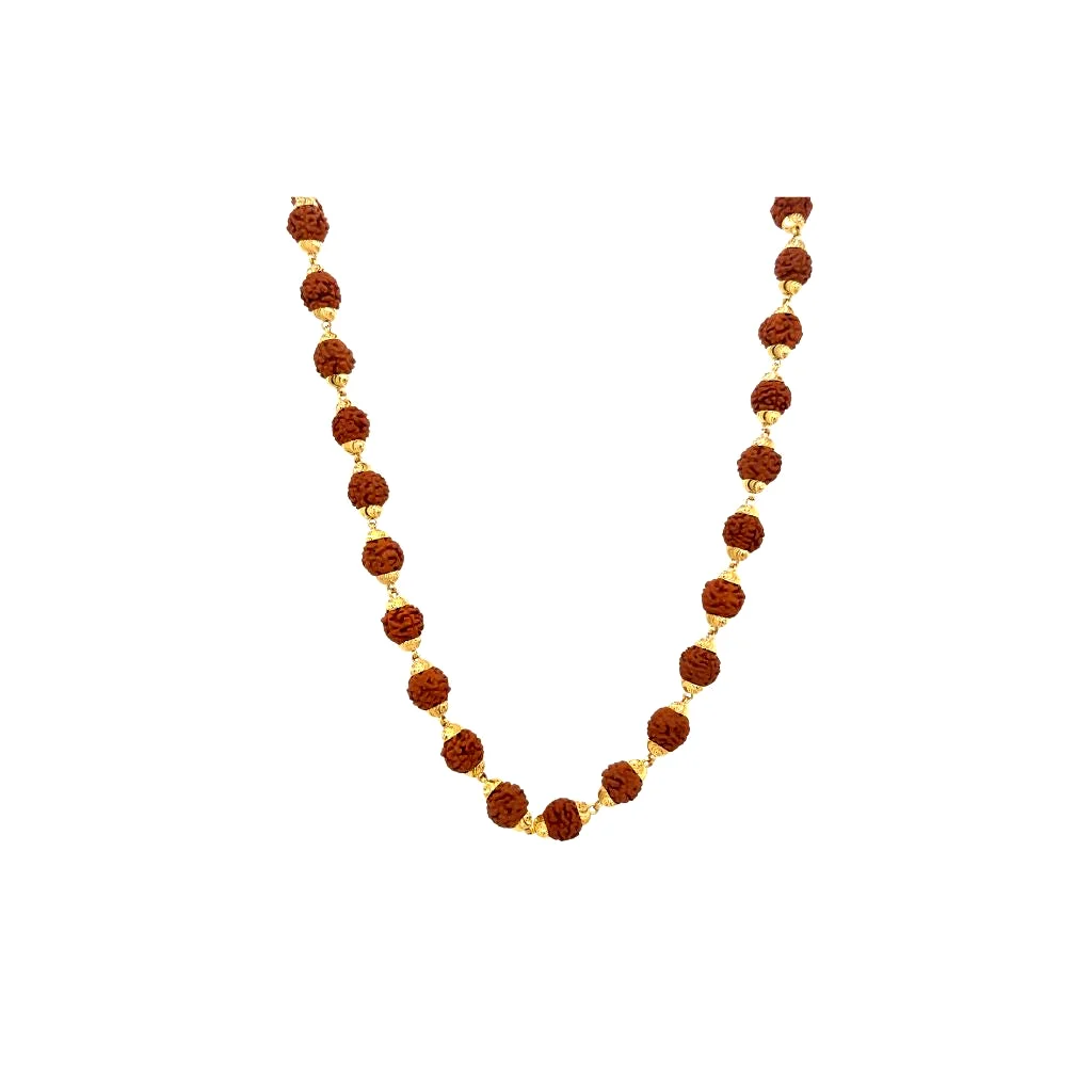 Slim 22K Gold Rudraksha Mala for Men – Daily Wear