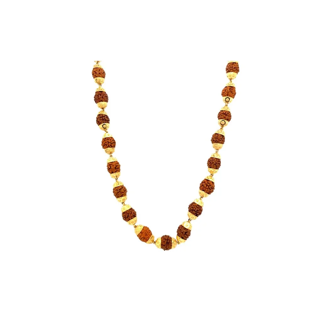 Gauri Rudraksha 22K Gold Necklace – Gifting Edition – view 3