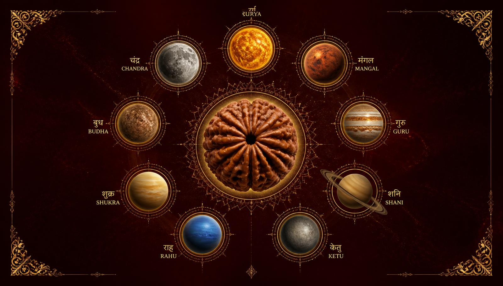 Rudraksha & Astrology: Which Planet Does Each Mukhi Represent? (Complete Planetary Guide)