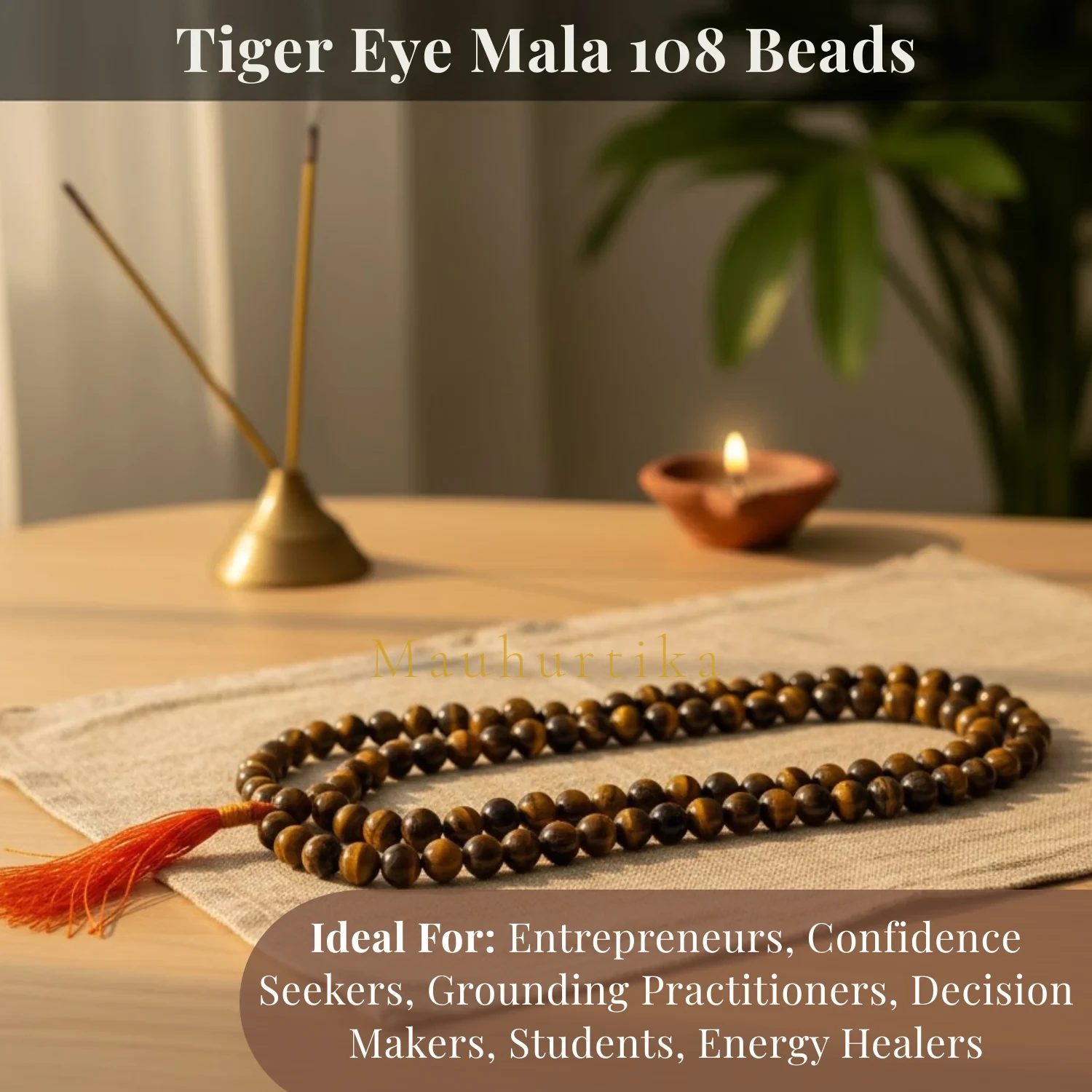 Tiger Eye Mala 108 Beads — Nepal photo 3