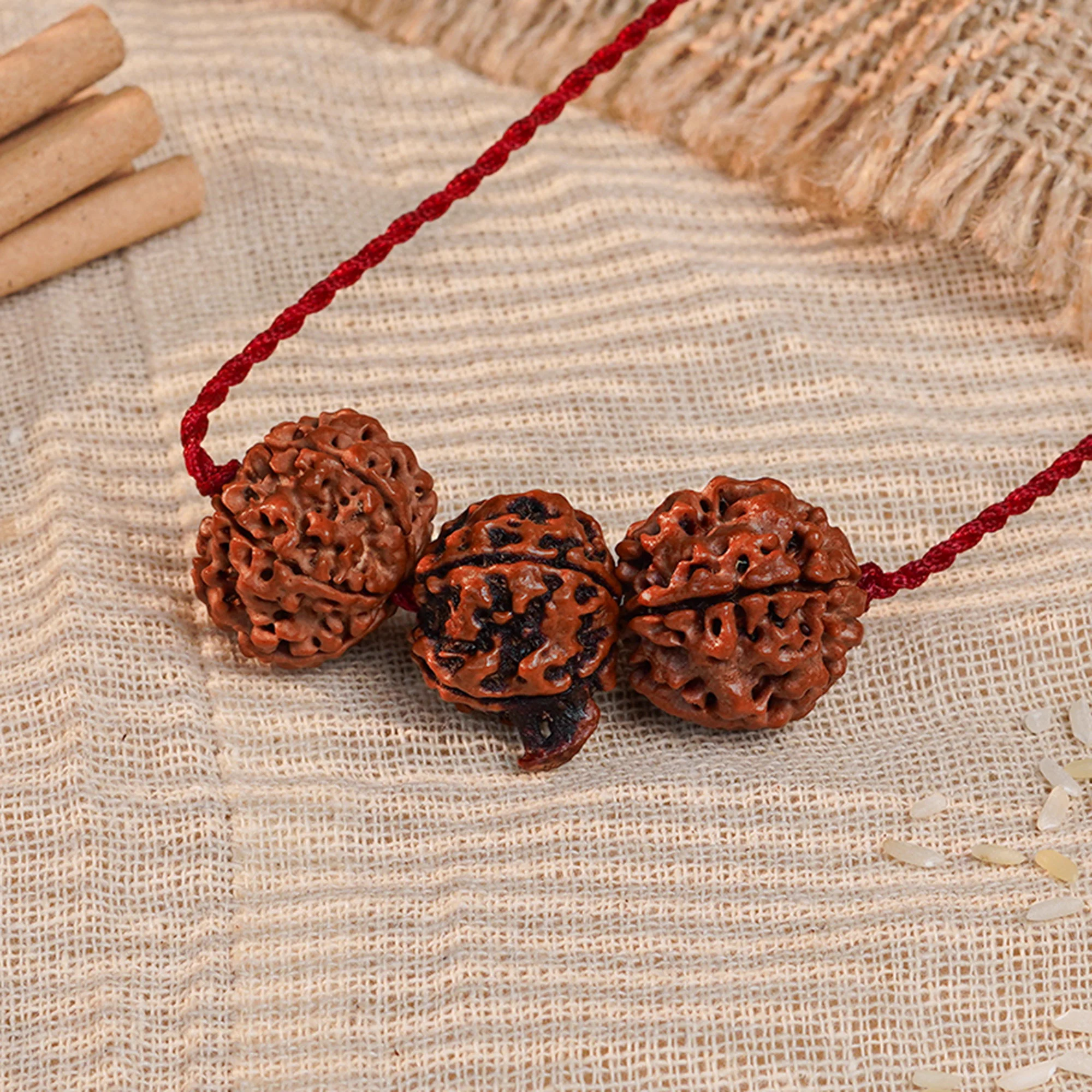 Saraswati Gyaan Kavach – 4 & 6 Mukhi + Ganesh Rudraksha — Nepal photo 2