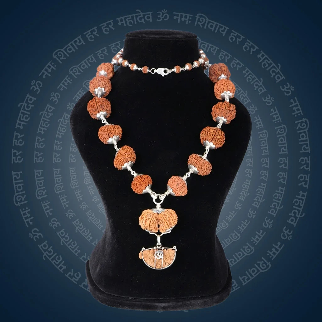 Siddha Mala with 1 Mukhi Half Moon Rudraksha — Collector Rudraksha, Nepal