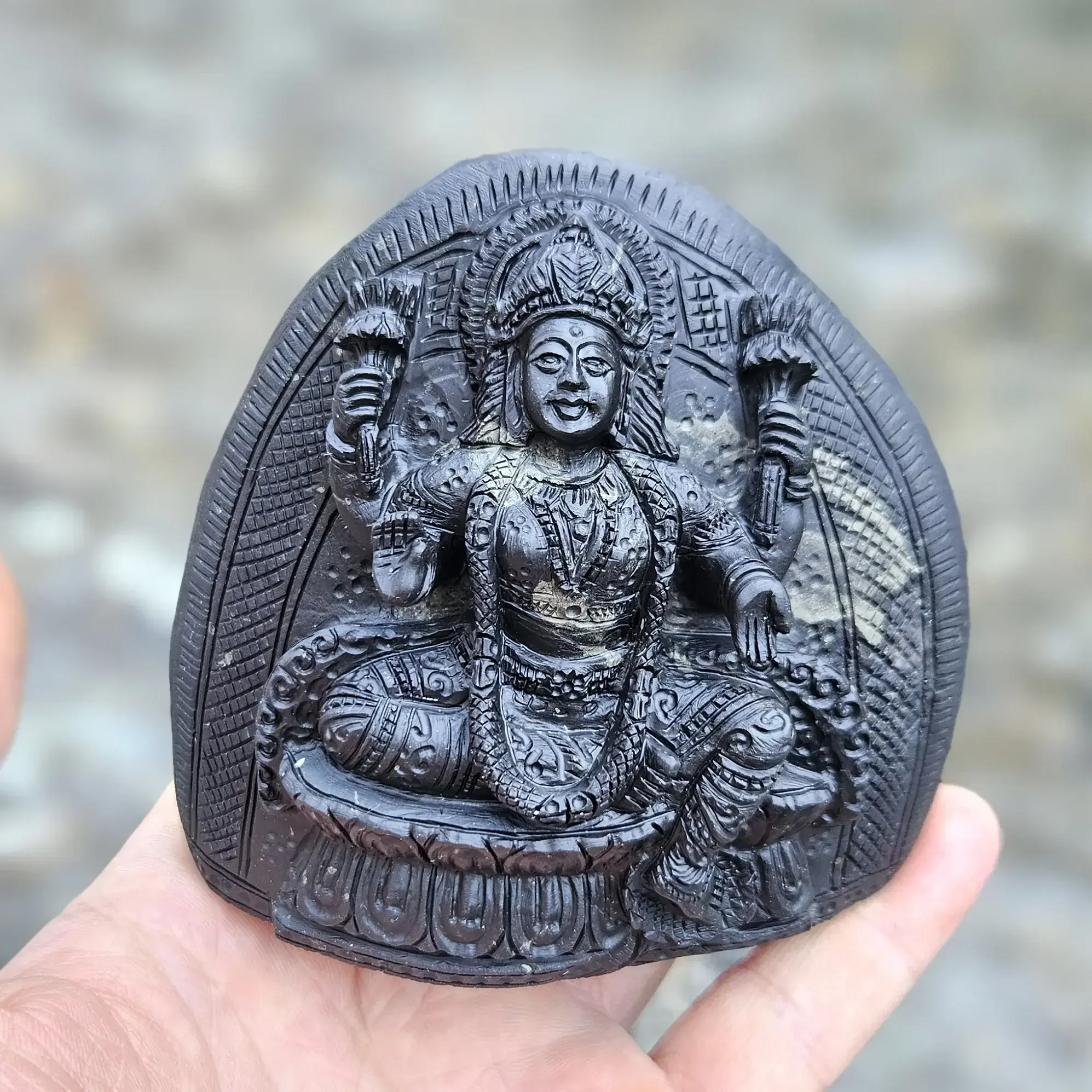 Maha Lakshmi Shaligram Murti — view 4