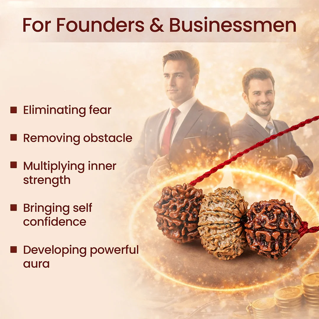 Brokers & Industrialists Kavach – 7, 8 & 14 Mukhi Rudraksha — Nepal photo 6