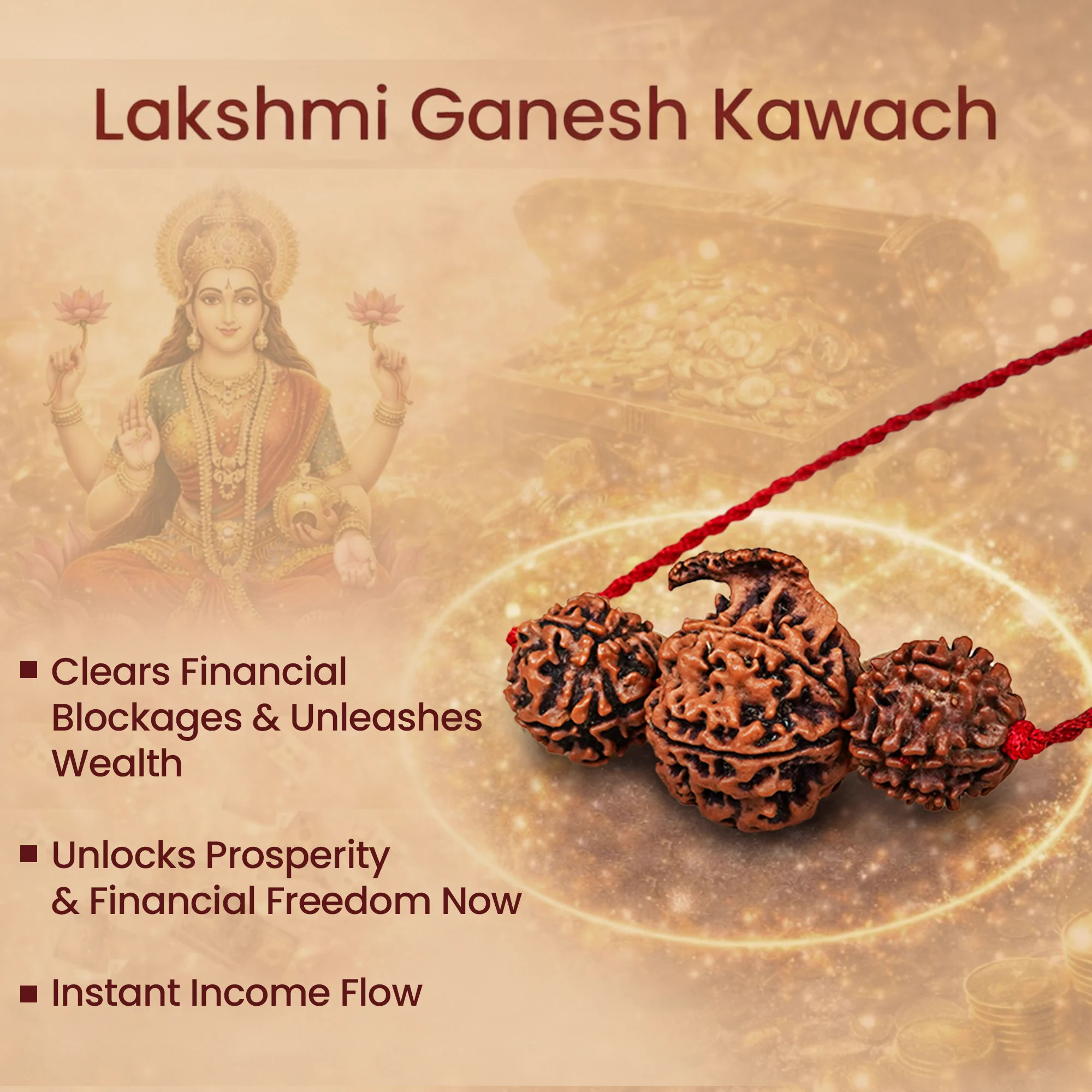 Dhan Laxmi Ganesh Kavach – 7 Mukhi + Ganesh Rudraksha — Nepal photo 6
