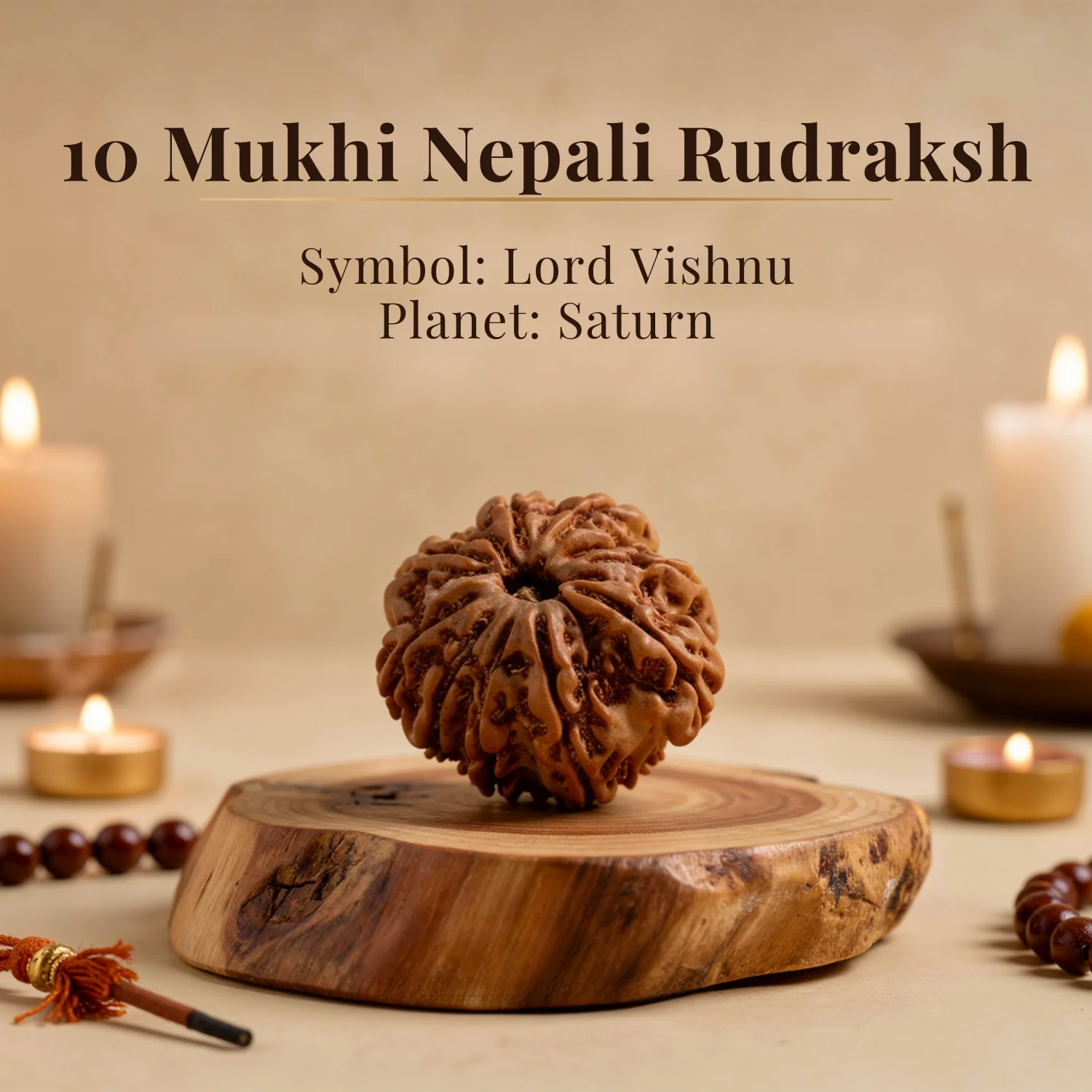 10 Mukhi Nepali Rudraksha