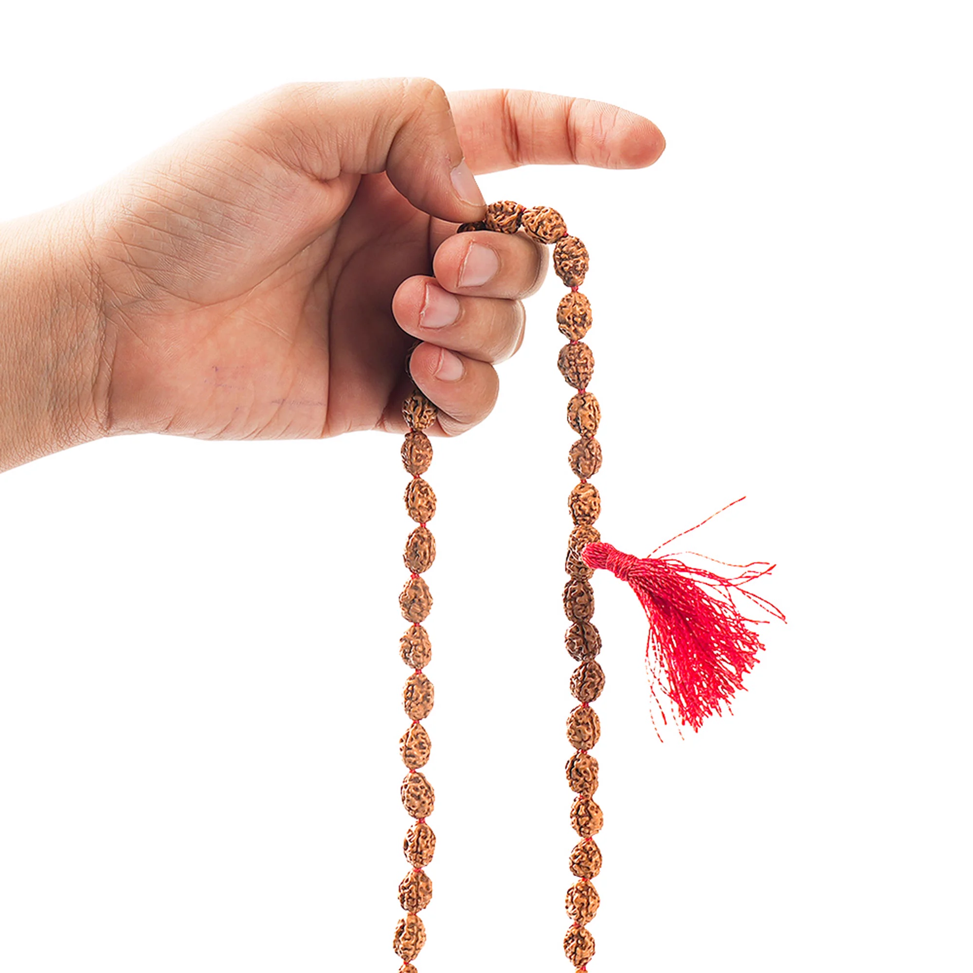 3 Mukhi Rudraksha Japa Mala – 108+1 Nepali Beads — Nepal photo 2