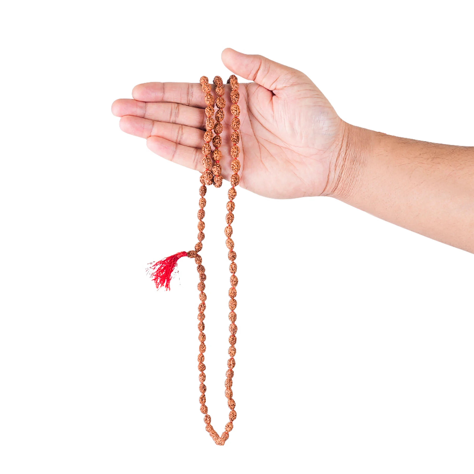 3 Mukhi Rudraksha Japa Mala – 108+1 Nepali Beads — Nepal photo 4