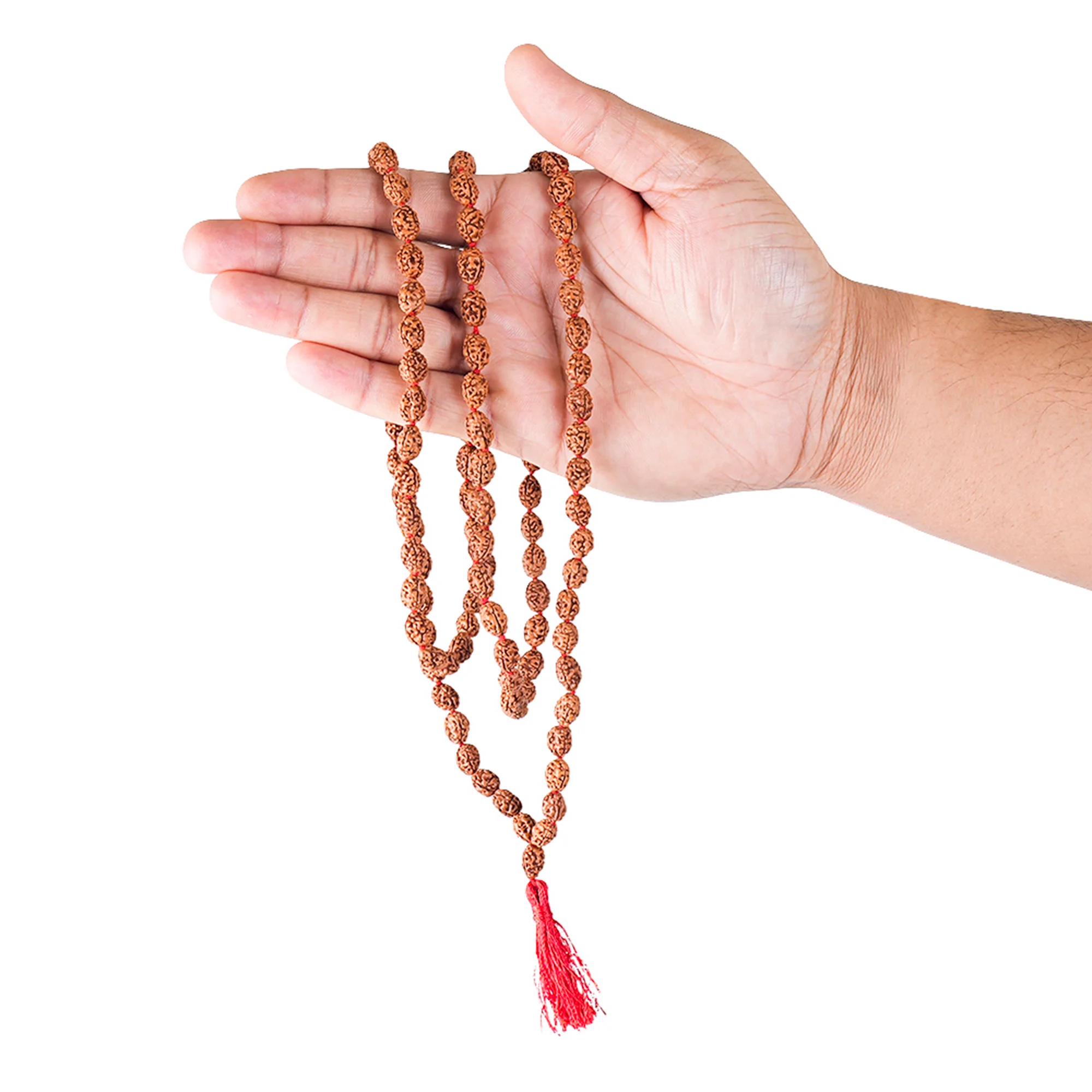 3 Mukhi Rudraksha Japa Mala – 108+1 Nepali Beads — Nepal photo 3