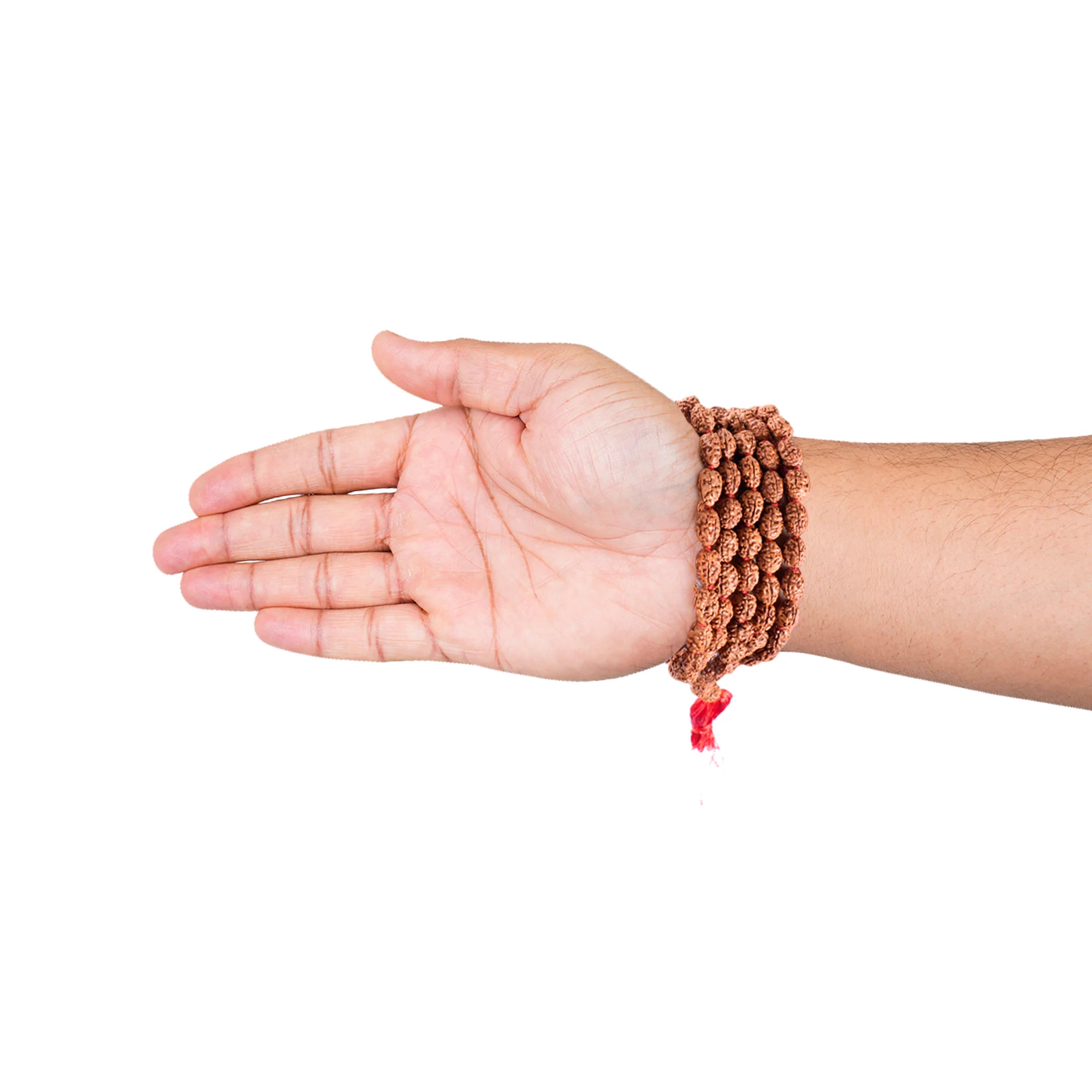 3 Mukhi Rudraksha Japa Mala – 108+1 Nepali Beads