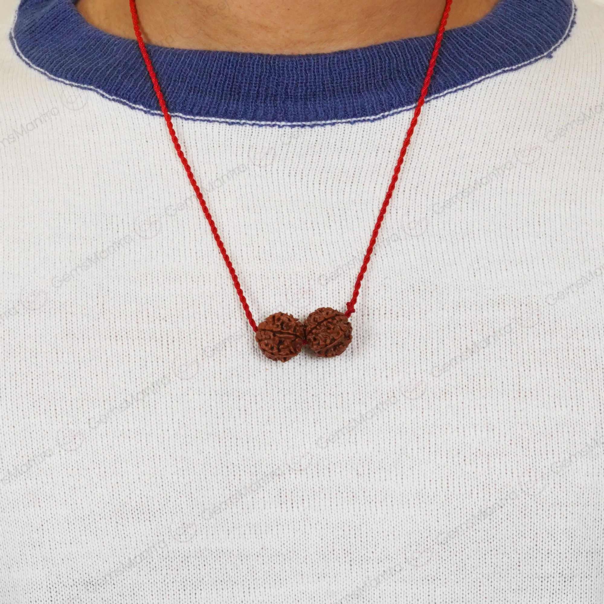 Shani-Rahu Kavach – 7 & 8 Mukhi Nepali Rudraksha — Nepal photo 3