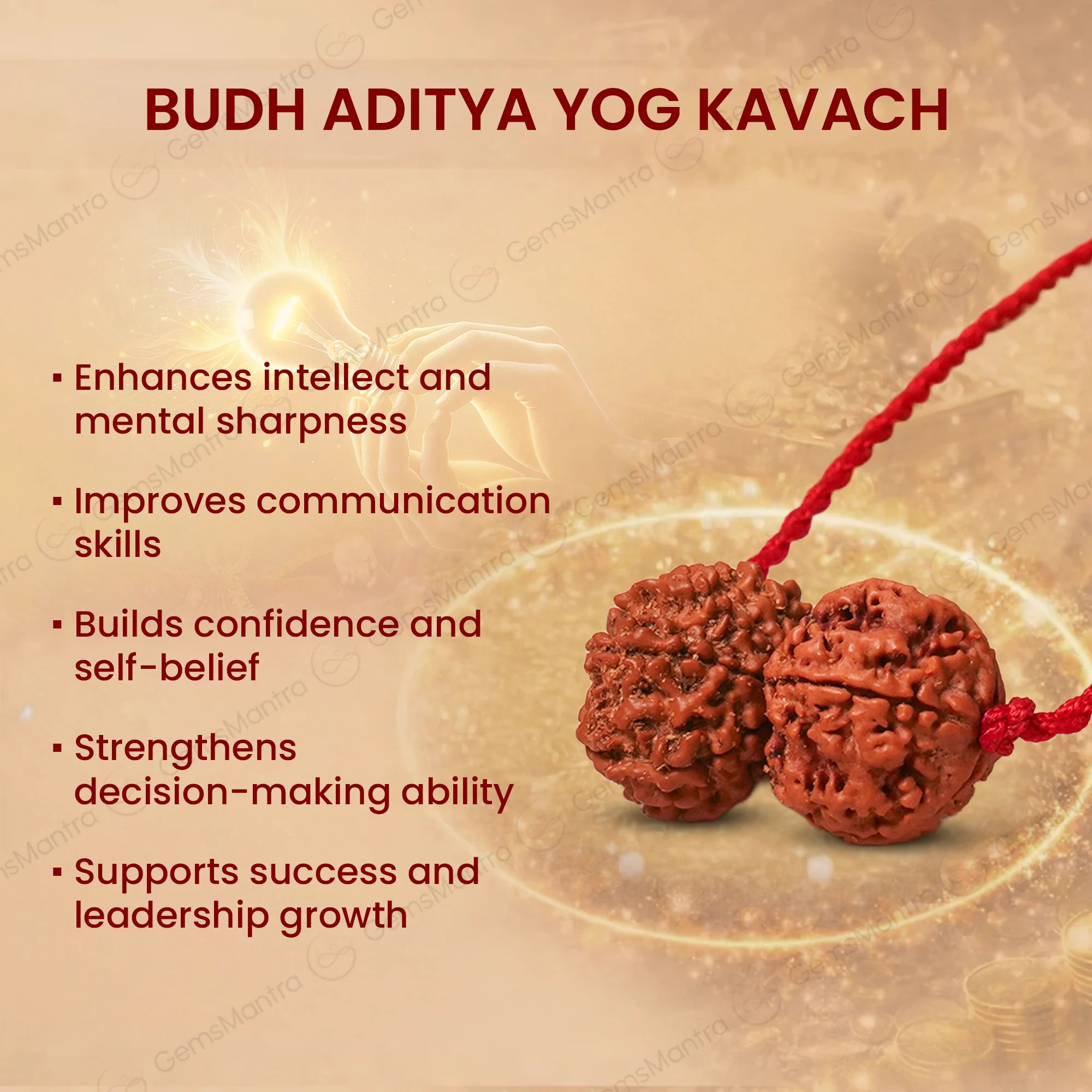 Budh Aditya Yog Kavach – 4 & 12 Mukhi Rudraksha — Nepal photo 5