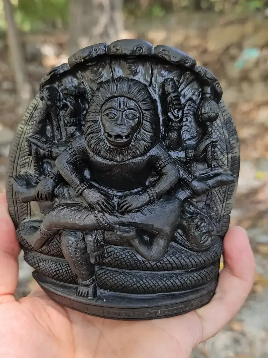 Ugra Narasimha Shaligram Murti — view 4