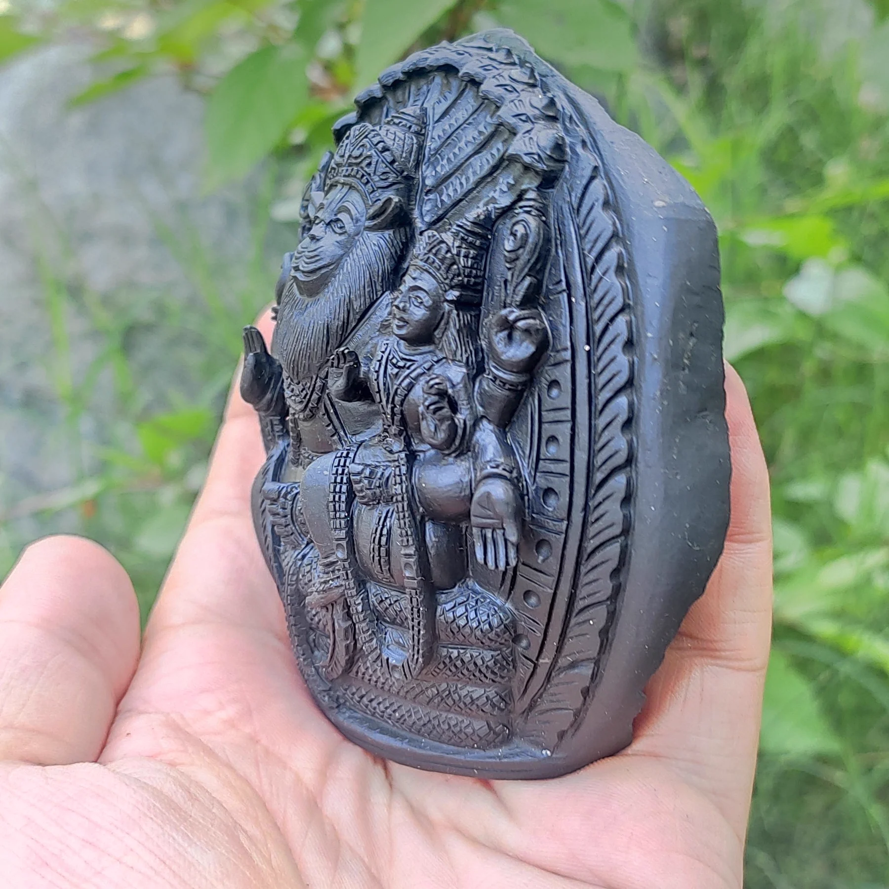 Lakshmi Narasimha Shaligram Murti — view 3