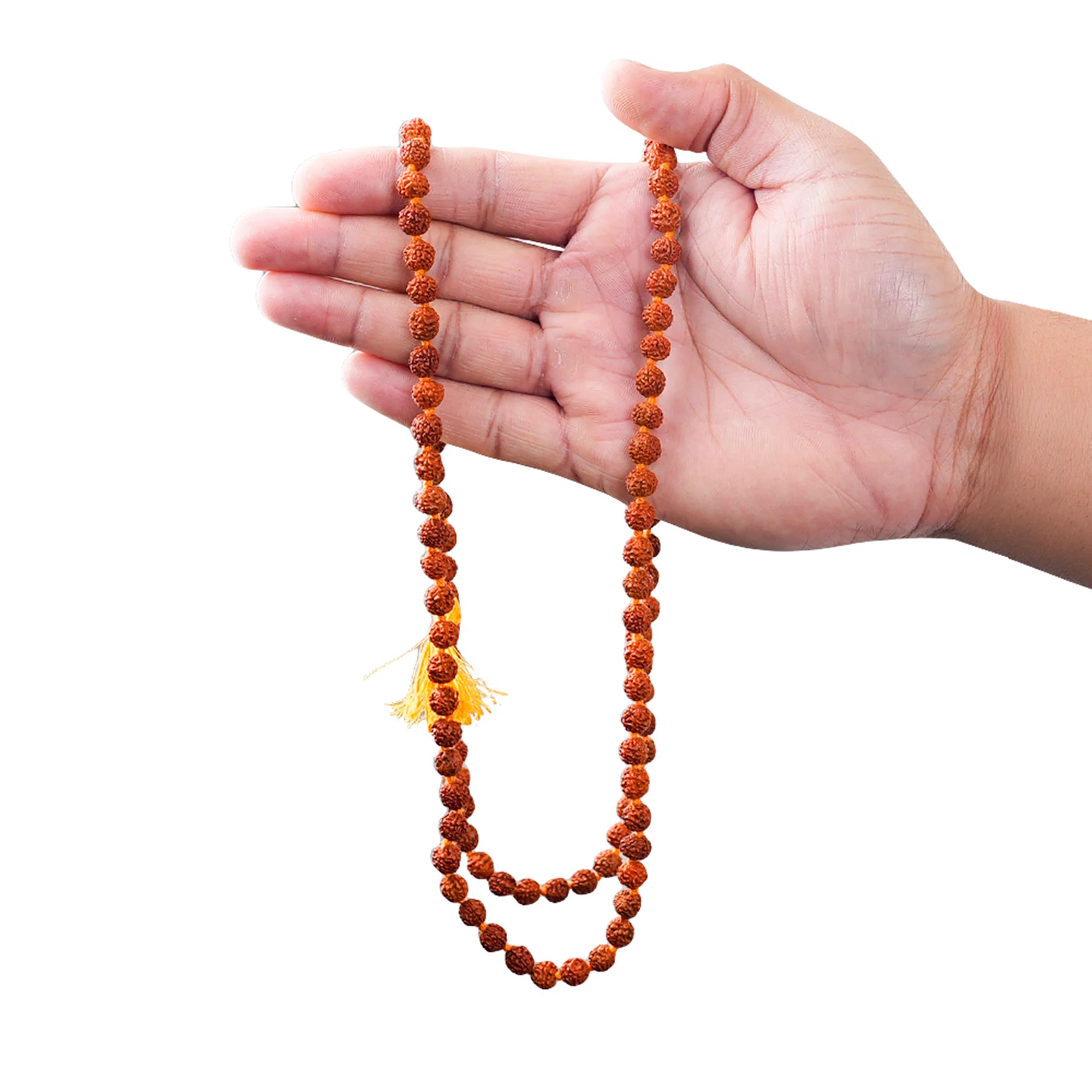 5 Mukhi Rudraksha Japa Mala – 108+1 Nepali Beads — Nepal photo 4