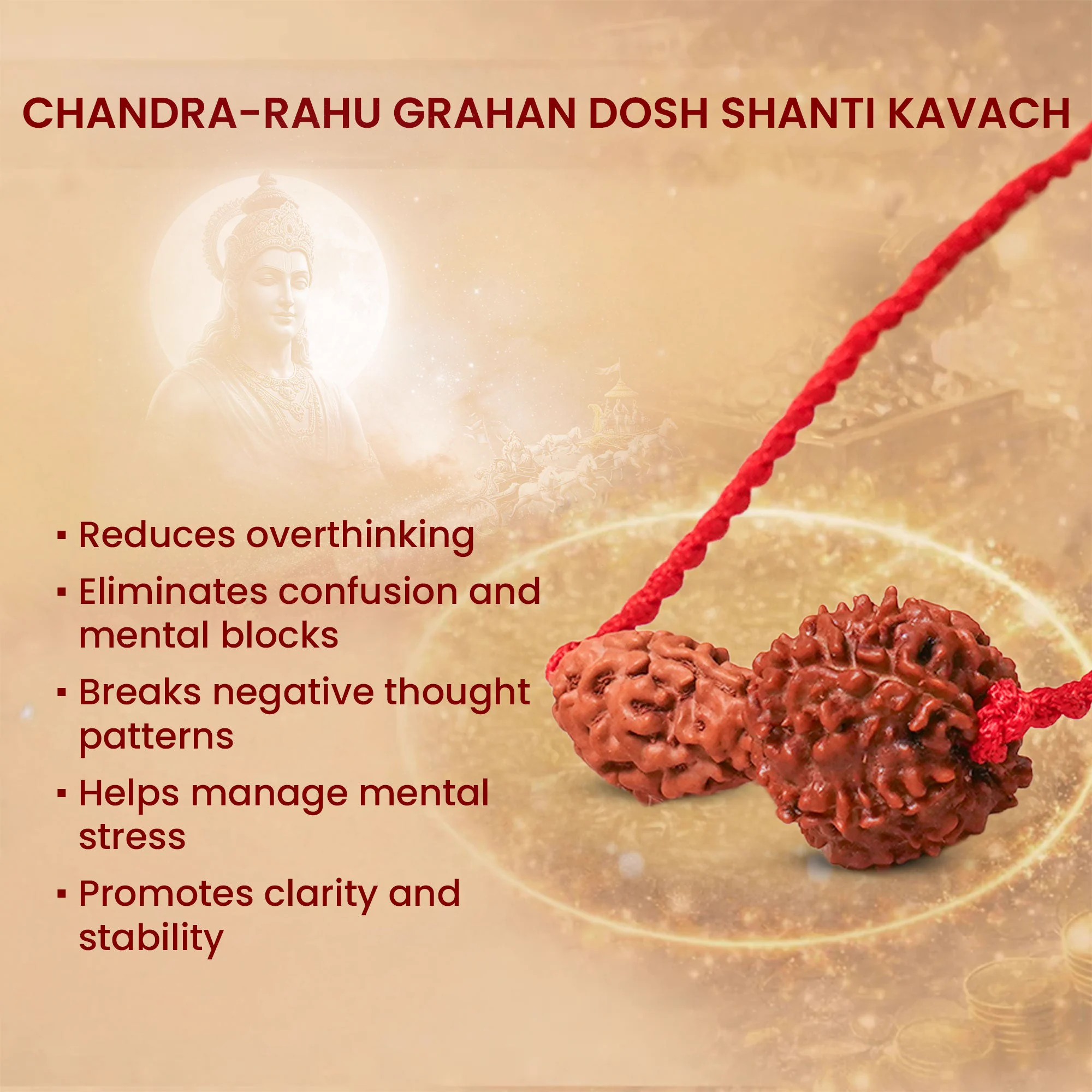 Chandra-Rahu Grahan Dosh Kavach – 2 & 8 Mukhi Rudraksha — Nepal photo 5