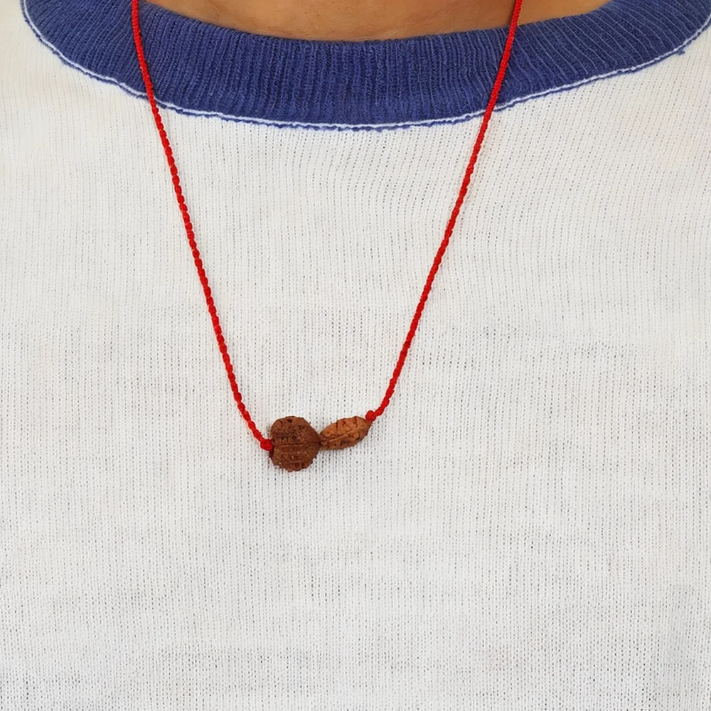 Chandra-Rahu Grahan Dosh Kavach – 2 & 8 Mukhi Rudraksha — Nepal photo 4
