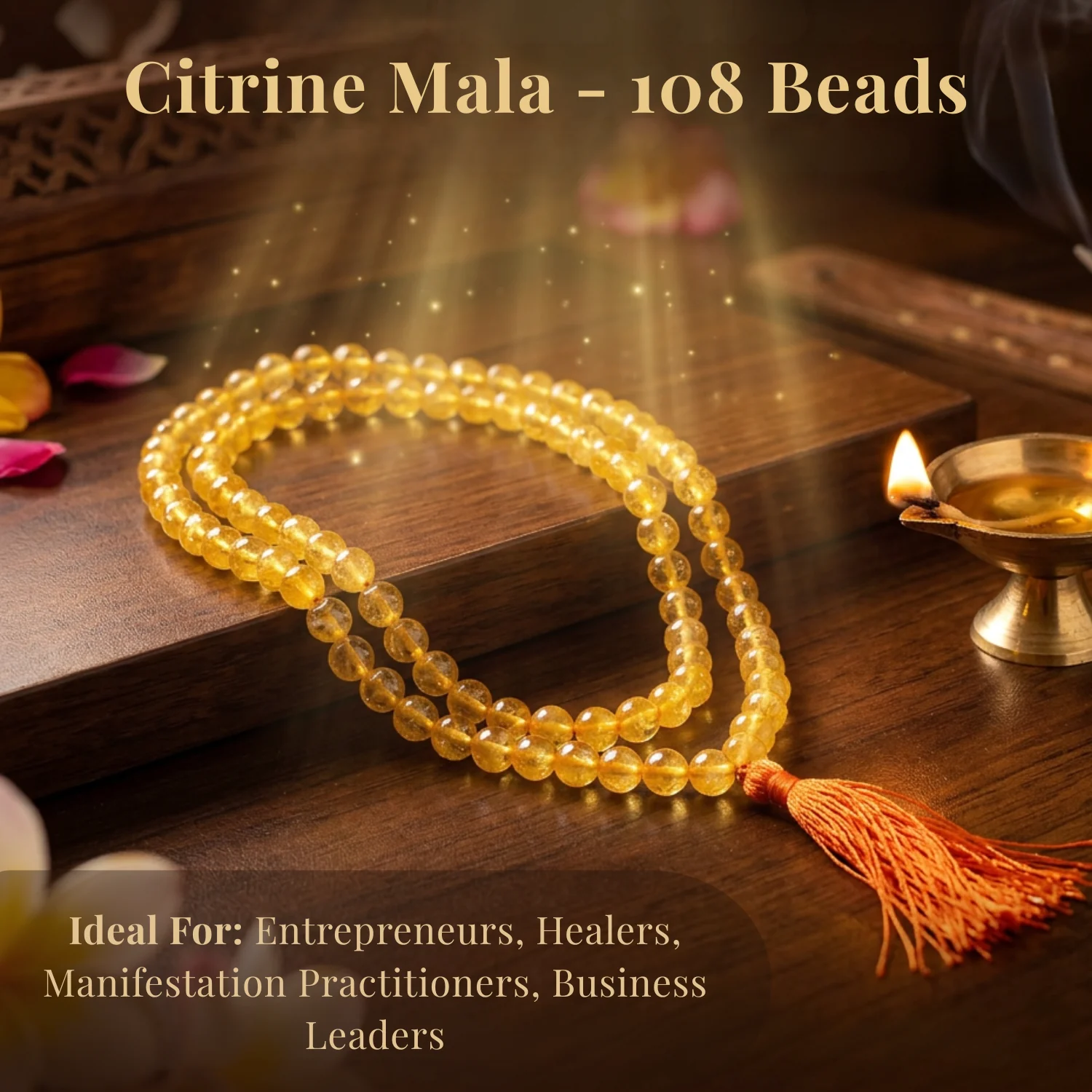 Citrine Mala 108 Beads
