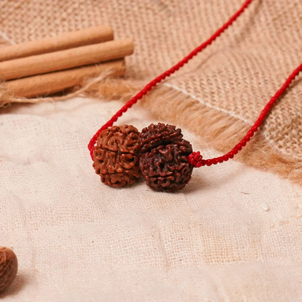 Mangal-Shani Karma Shakti Kavach – 1 & 7 Mukhi Rudraksha — Nepal photo 2