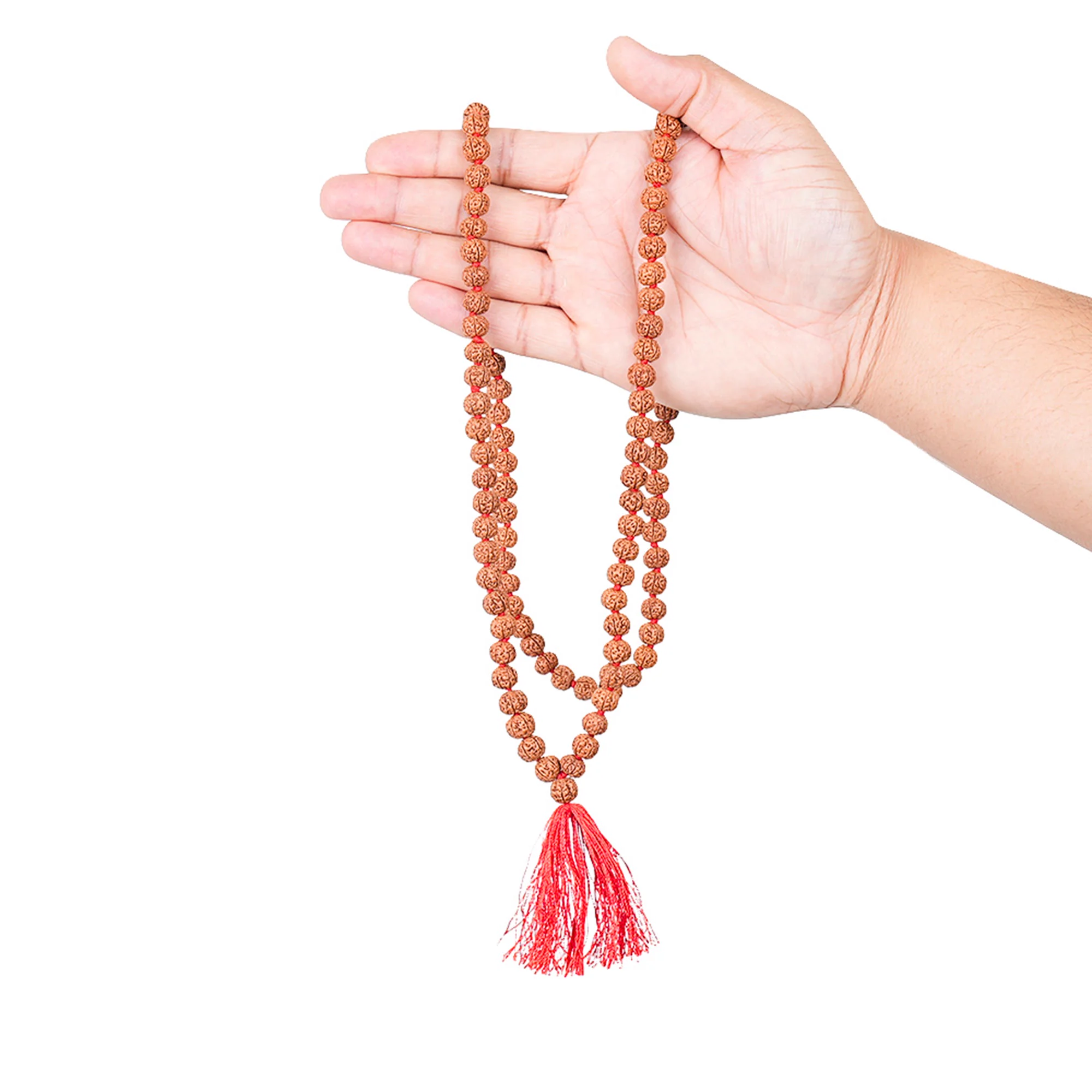 6 Mukhi Rudraksha Japa Mala – 108+1 Java Beads — Indonesia photo 2