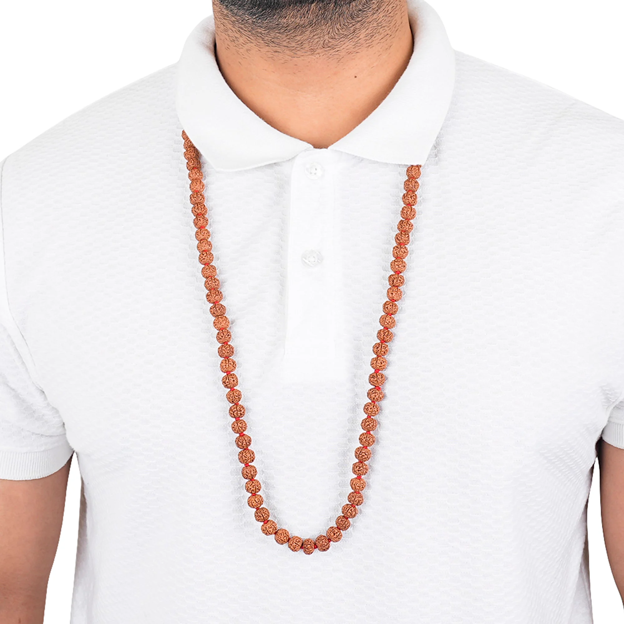 6 Mukhi Rudraksha Japa Mala – 108+1 Java Beads — Indonesia photo 4