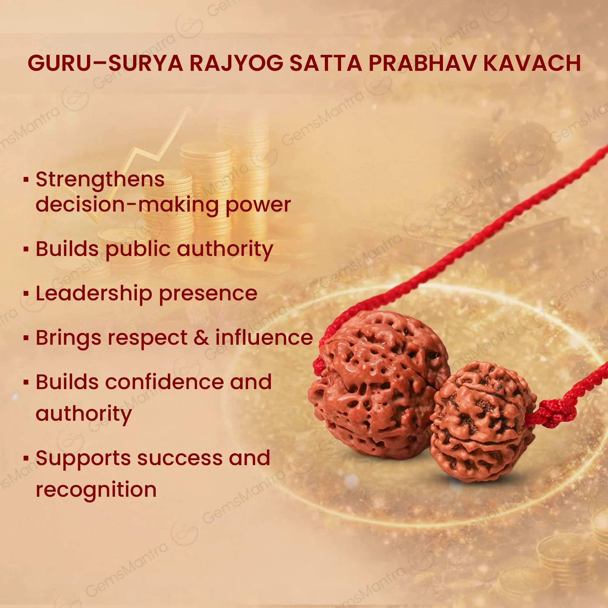Guru-Surya Rajyog Satta Prabhav Kavach – 12 & 5 Mukhi Rudraksha — Nepal photo 6