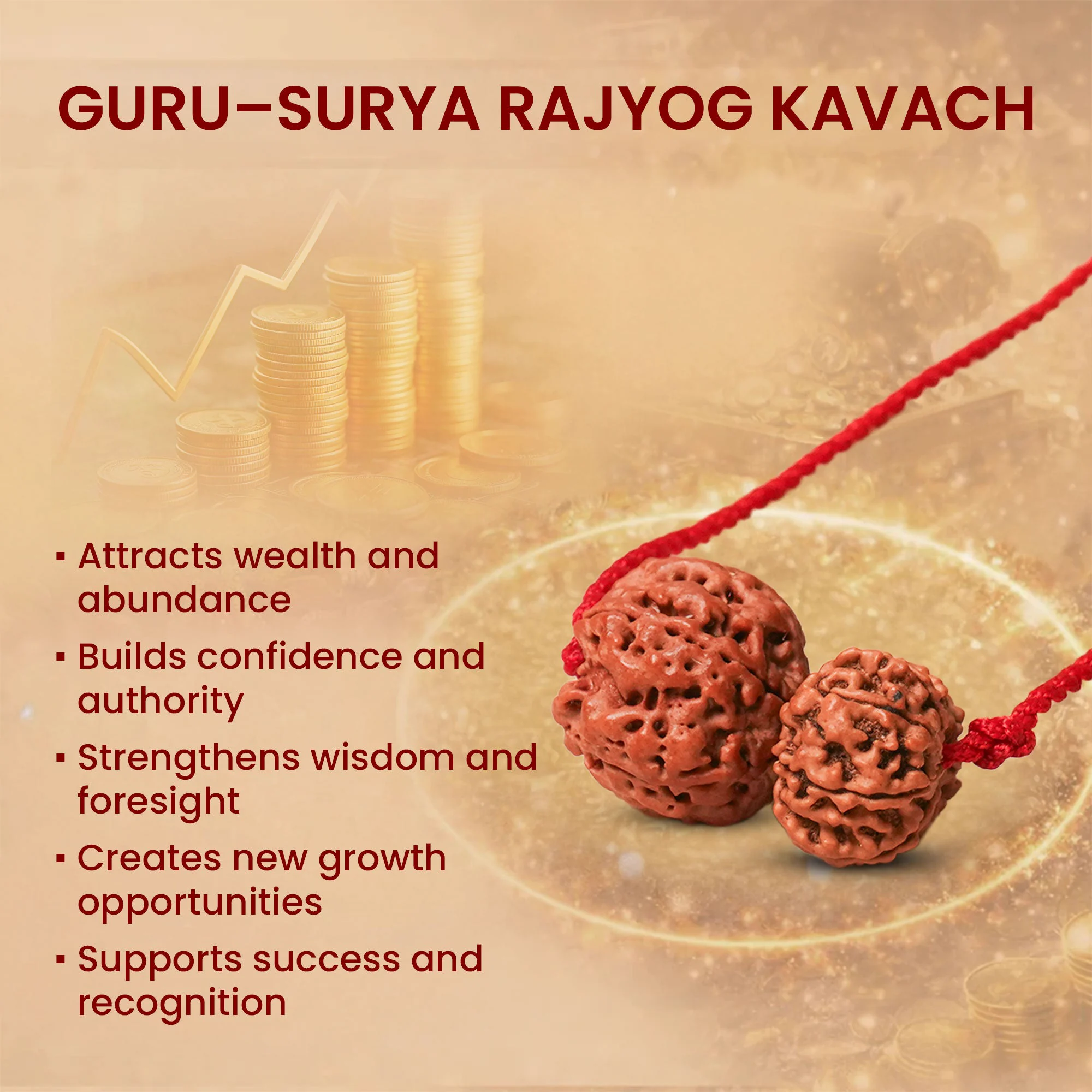 Guru-Surya Rajyog Satta Prabhav Kavach – 12 & 5 Mukhi Rudraksha — Nepal photo 5
