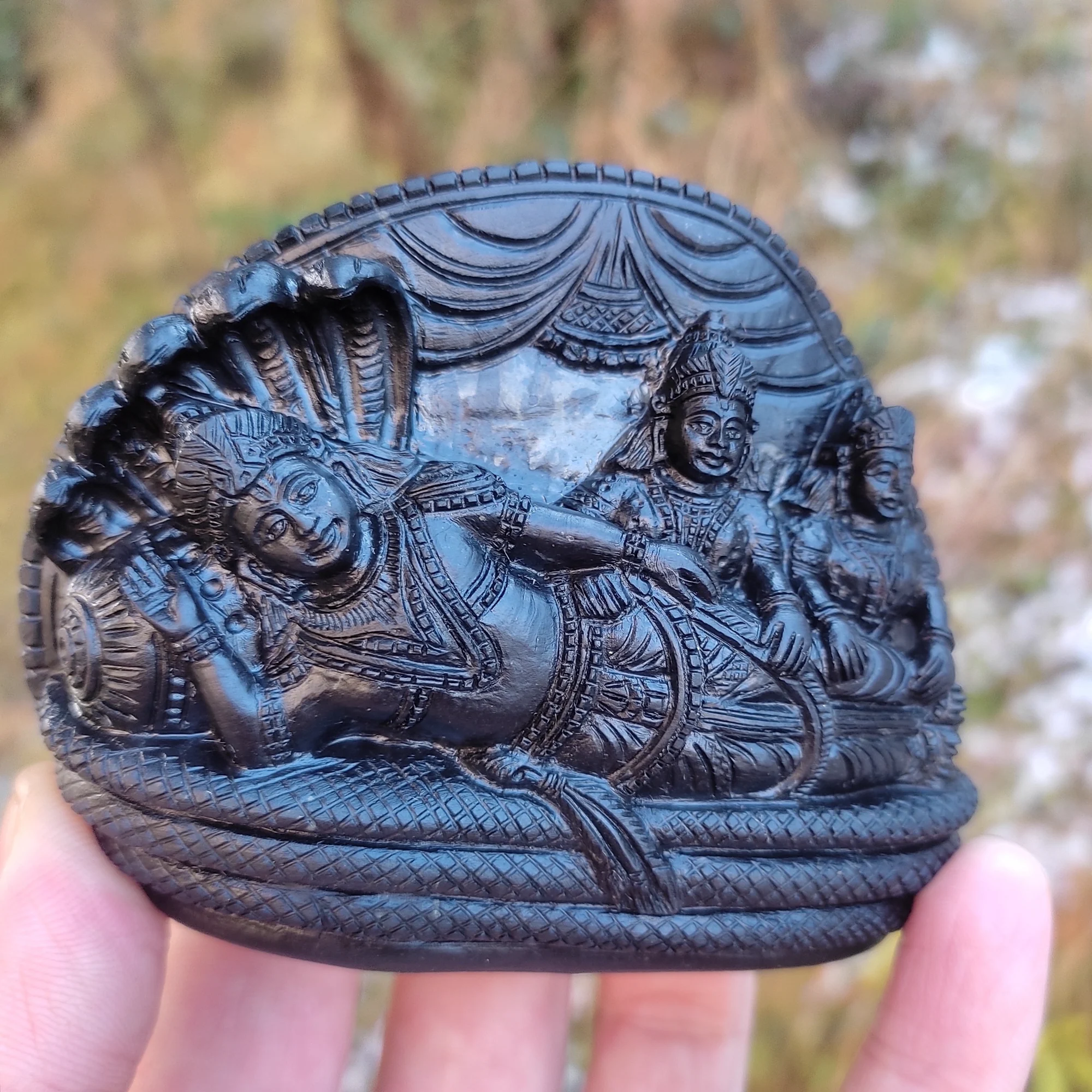 Lakshmi Narayan with Bhudevi Shaligram Murti